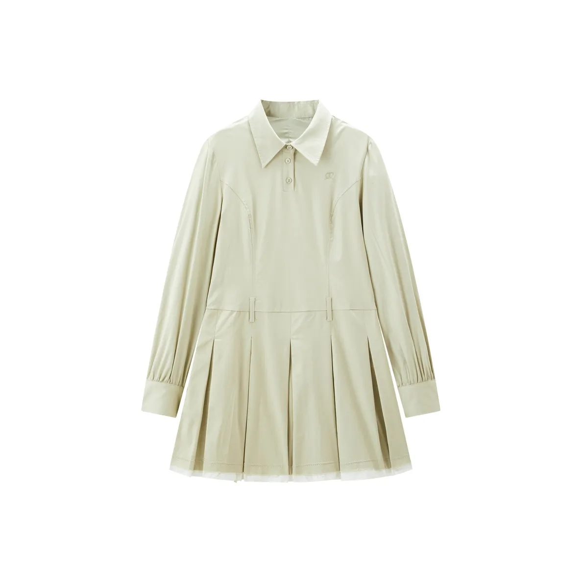 LEDIN Long Sleeved Dress Women's Matte Mint Green