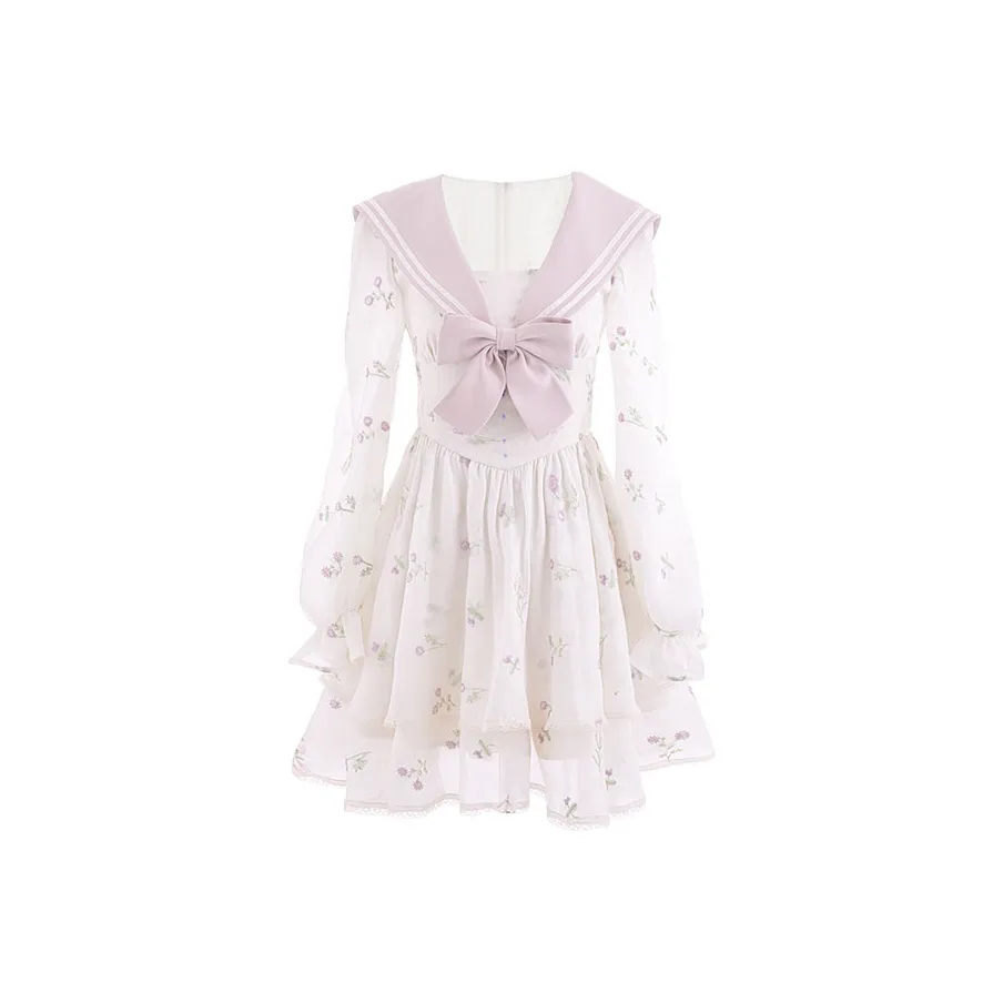 Blovelan Длинное платье с длинными рукавами женское