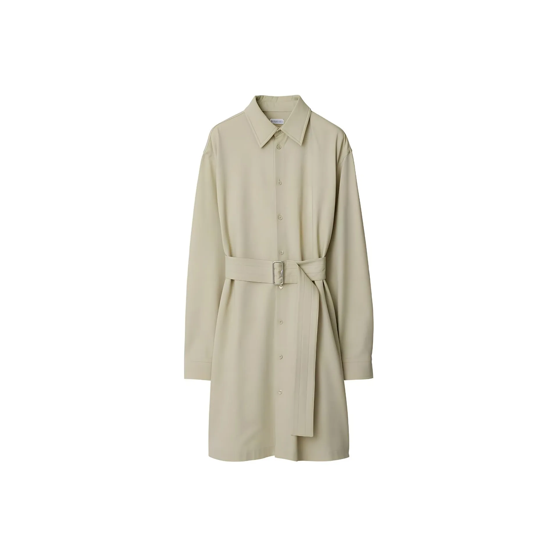 Burberry Belted Cut out Shirt Dress
