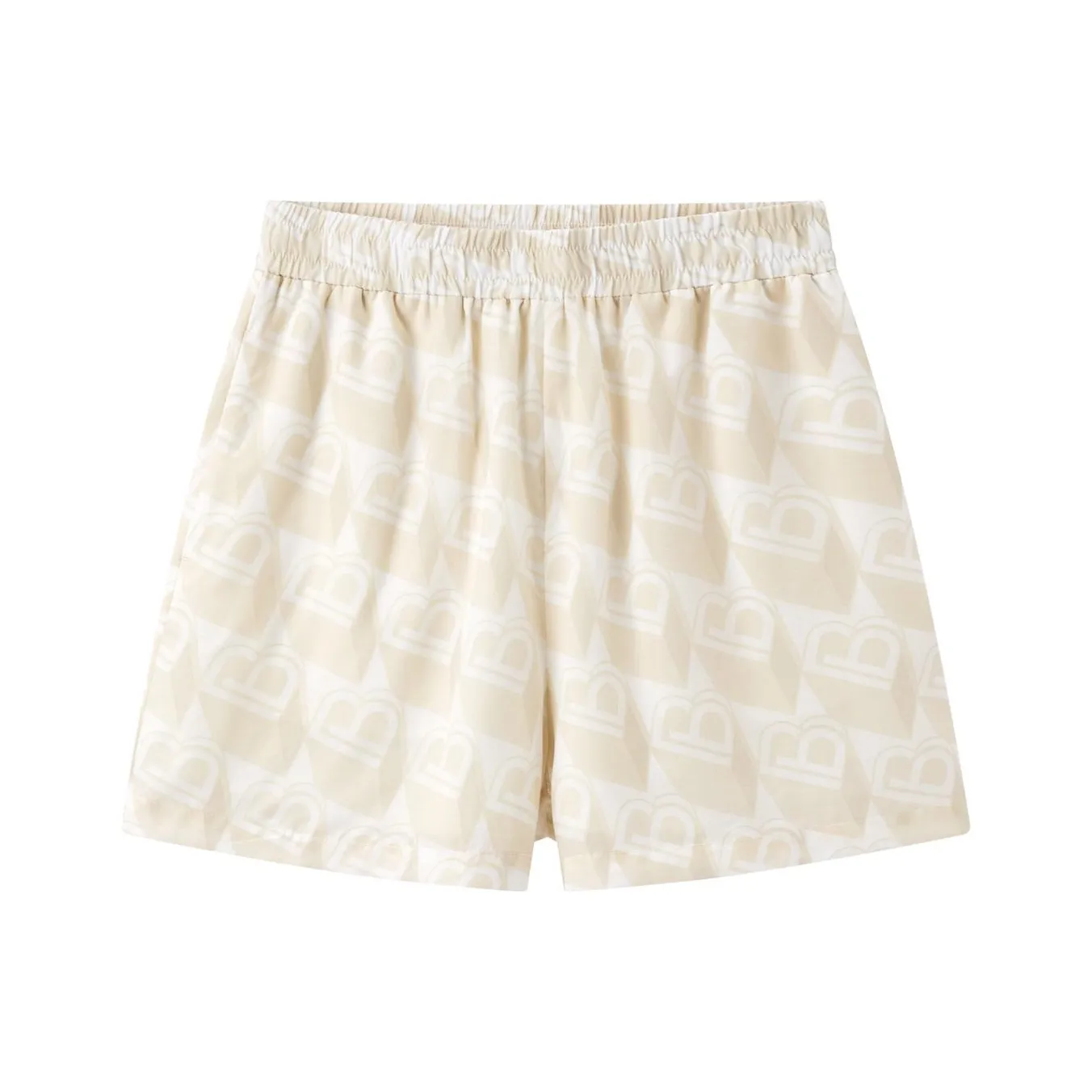 PEACEBIRD Повседневные шорты женские коричневый узор