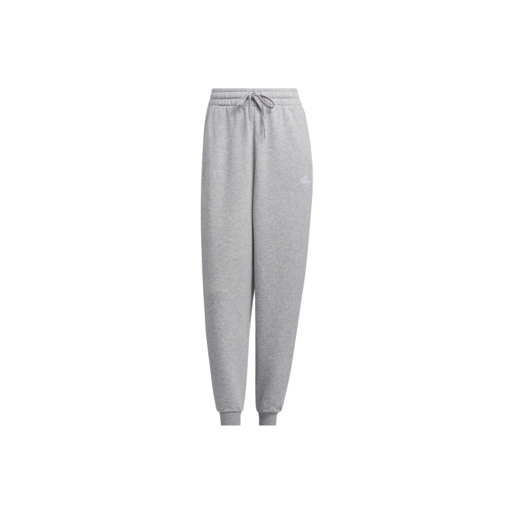 Adidas Knitted Sports Pants Women's Medium Heather Gray/White