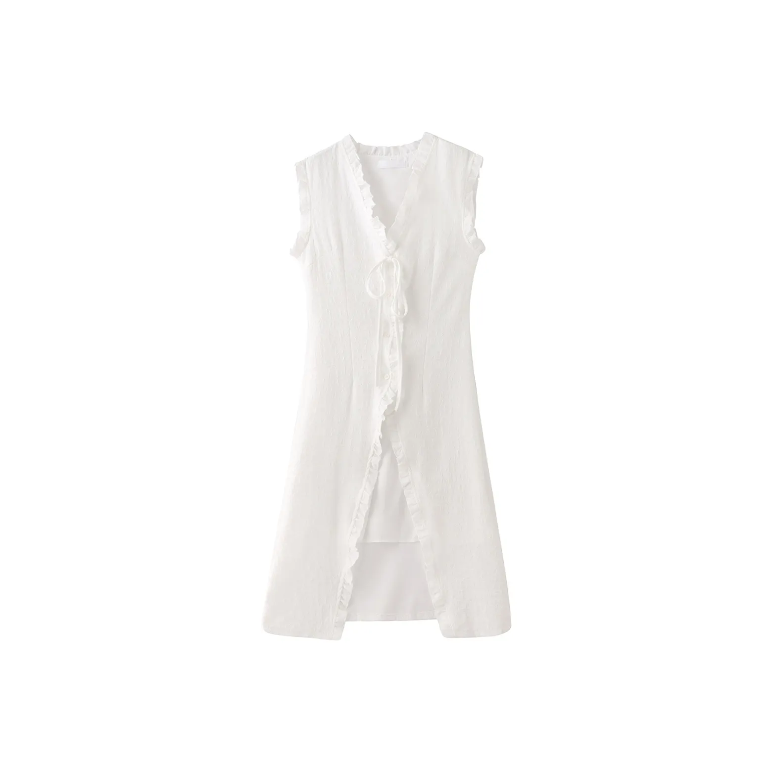 Miss Chipmunk Без рукавов Платье Женское Белое