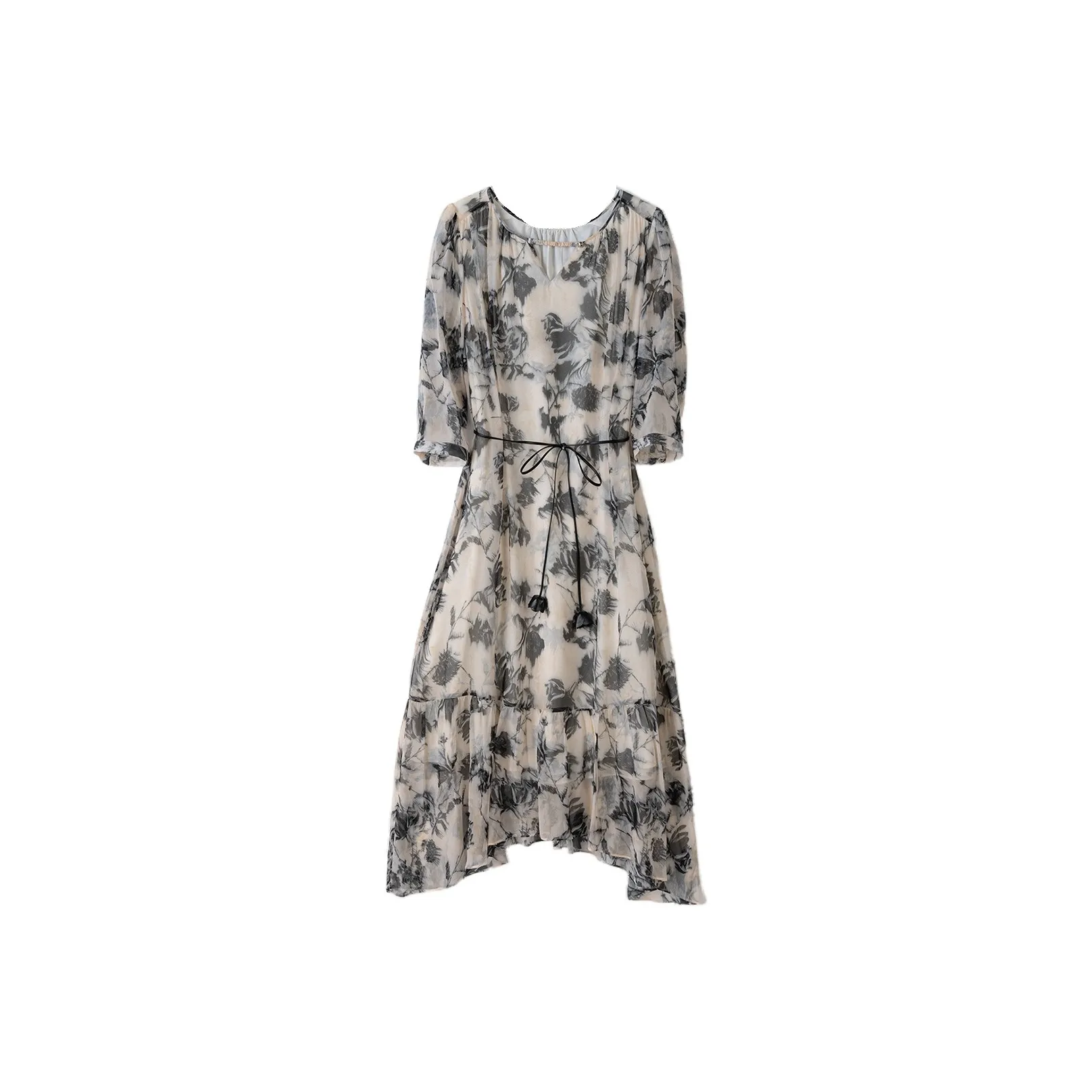 To The West Короткий рукав Платье Женское Многоцветное