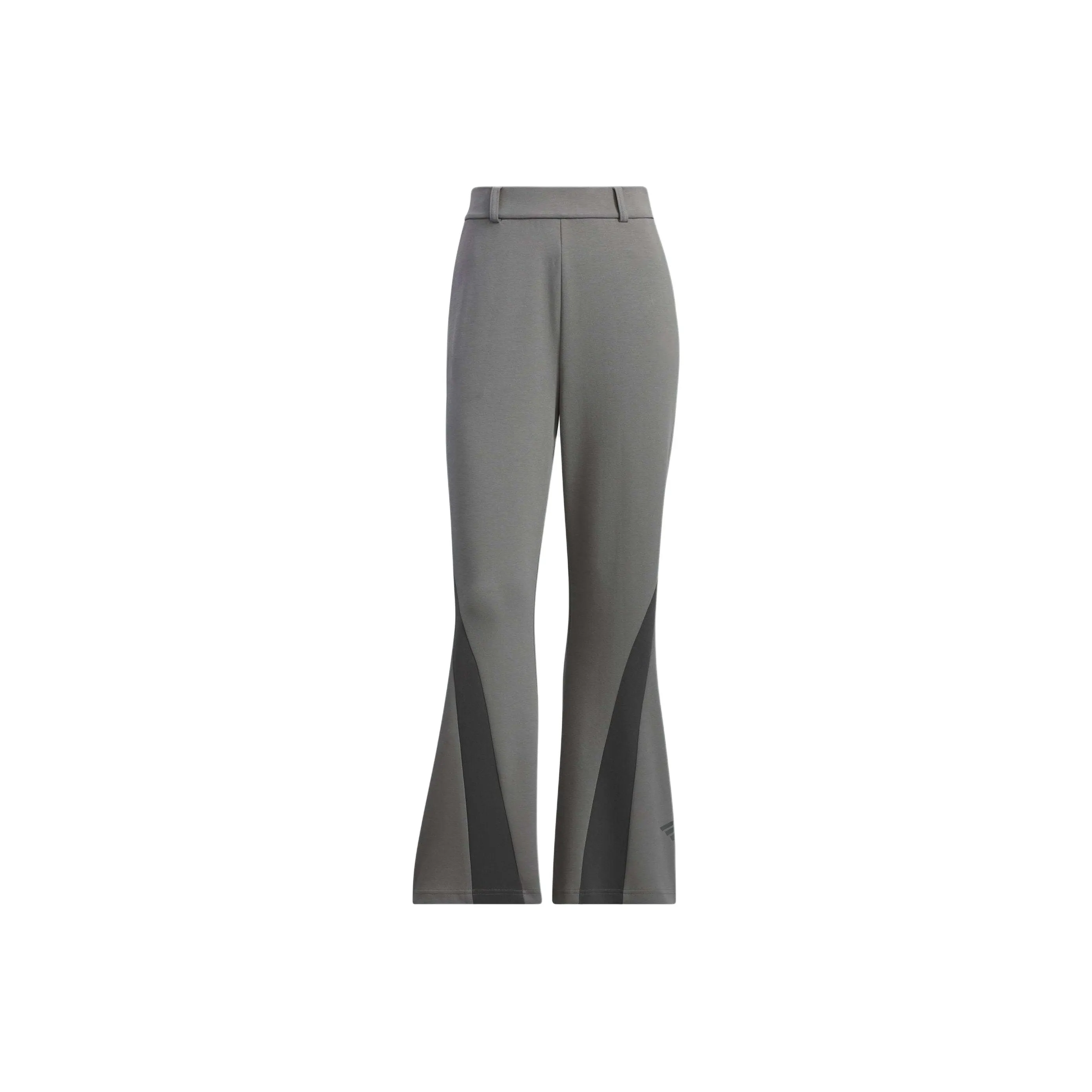 Adidas FLARED LEG KNIT JOGGERS Knitted Sweatpants Women's Gray