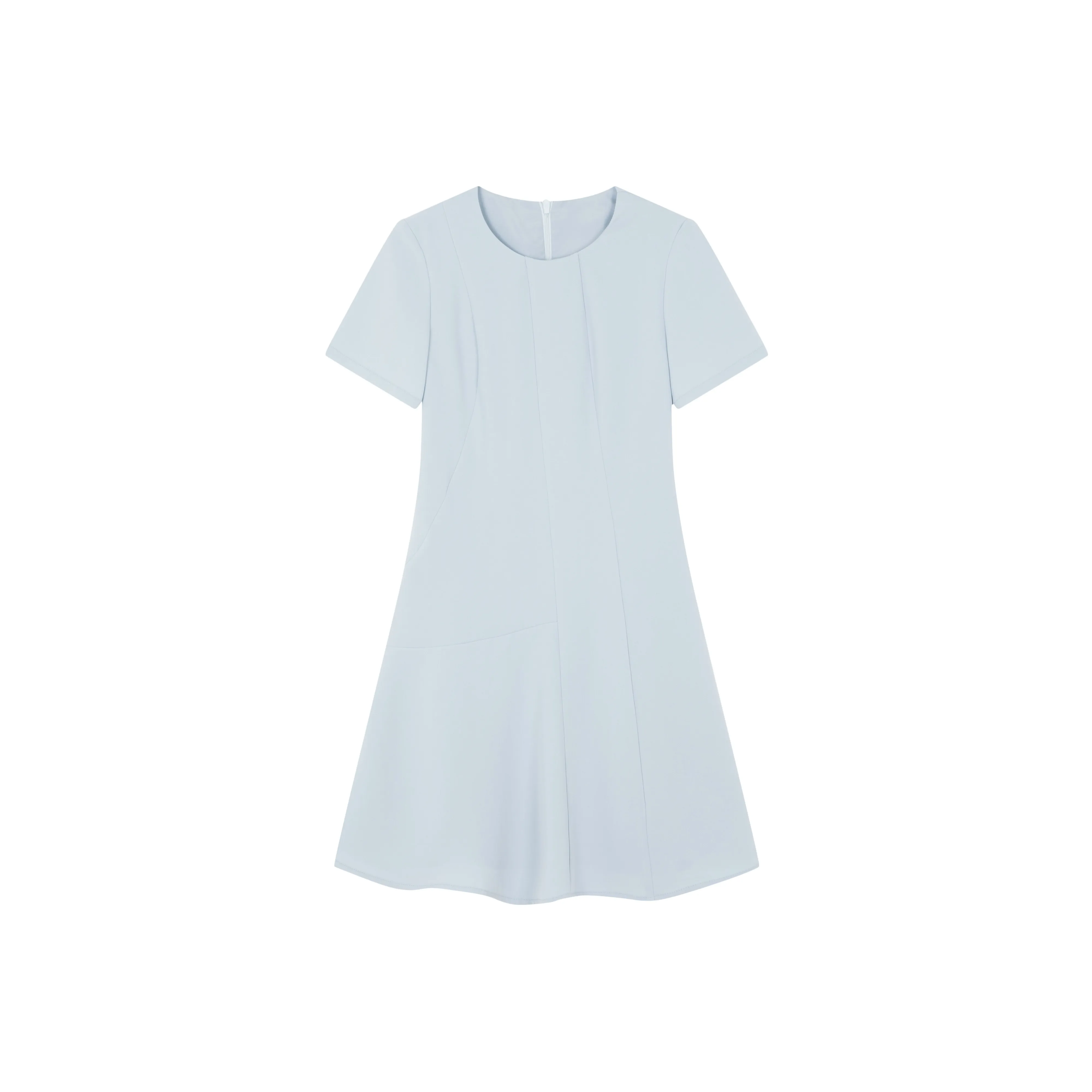 IHIMI Короткий рукав Платье Женское Туманный синий