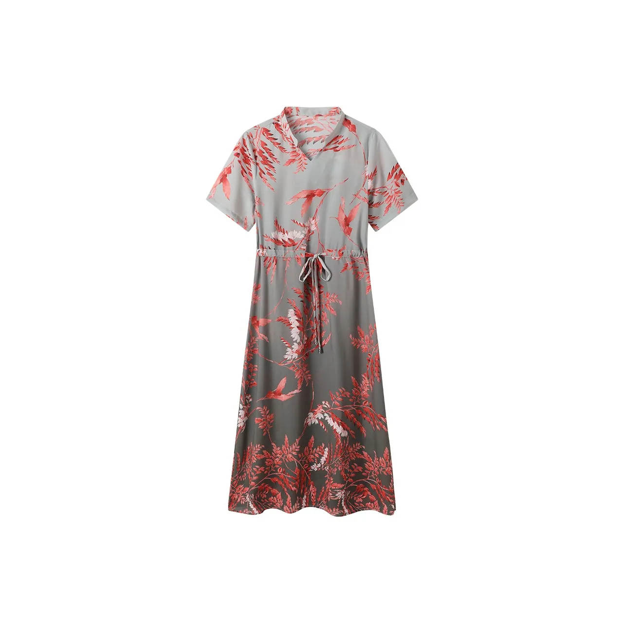 H YXIANG Короткое платье с короткими рукавами женское красное