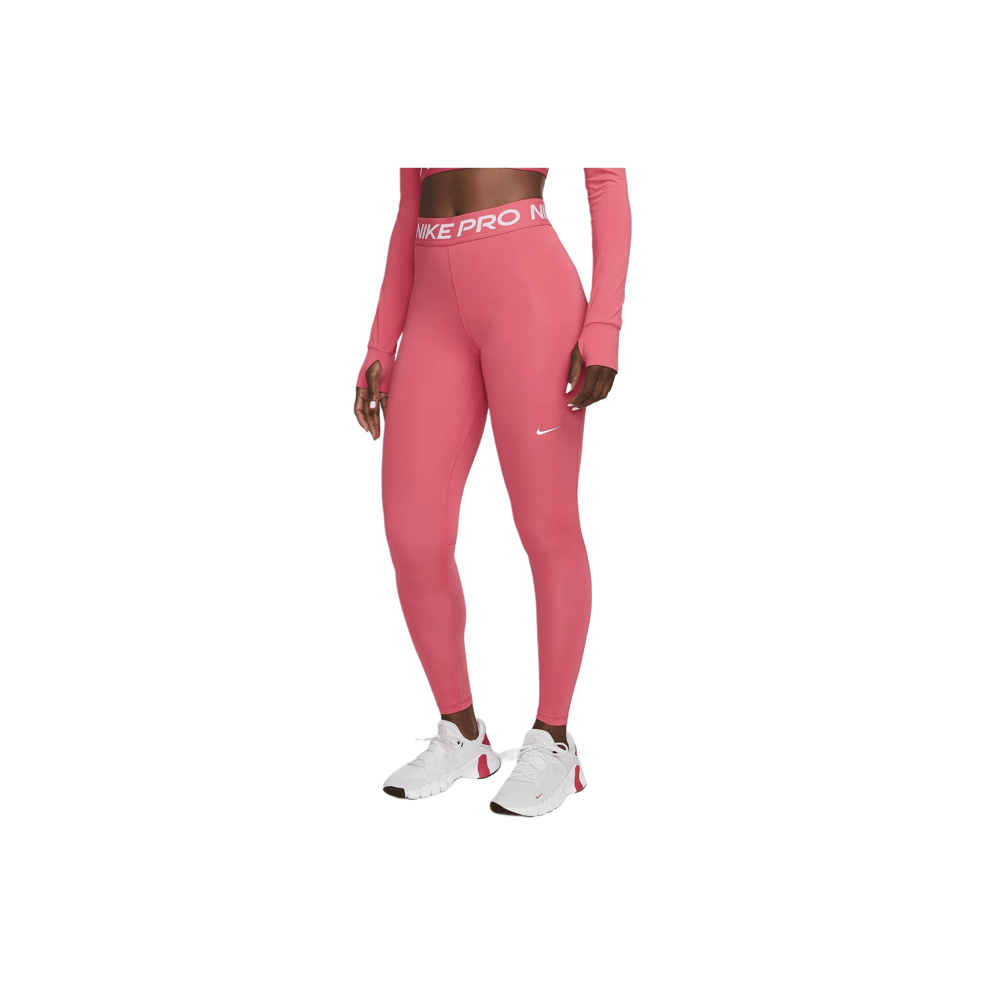 Nike Pro Women's Mid Rise Mesh Paneled Leggings