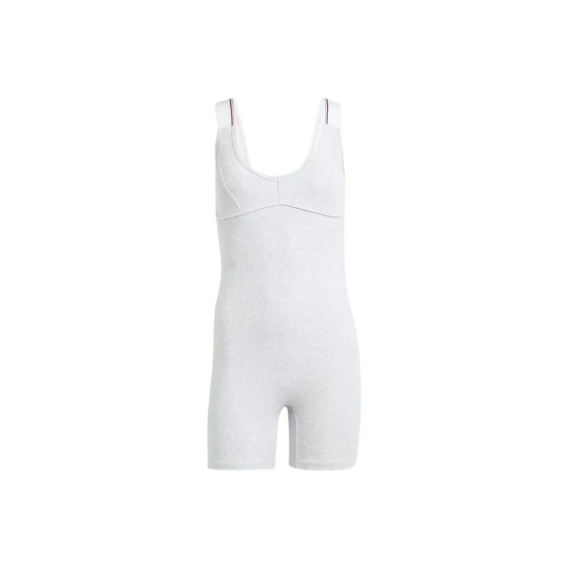 Adidas Tape Tight Playsuit Jumpsuit Women's Light Gray