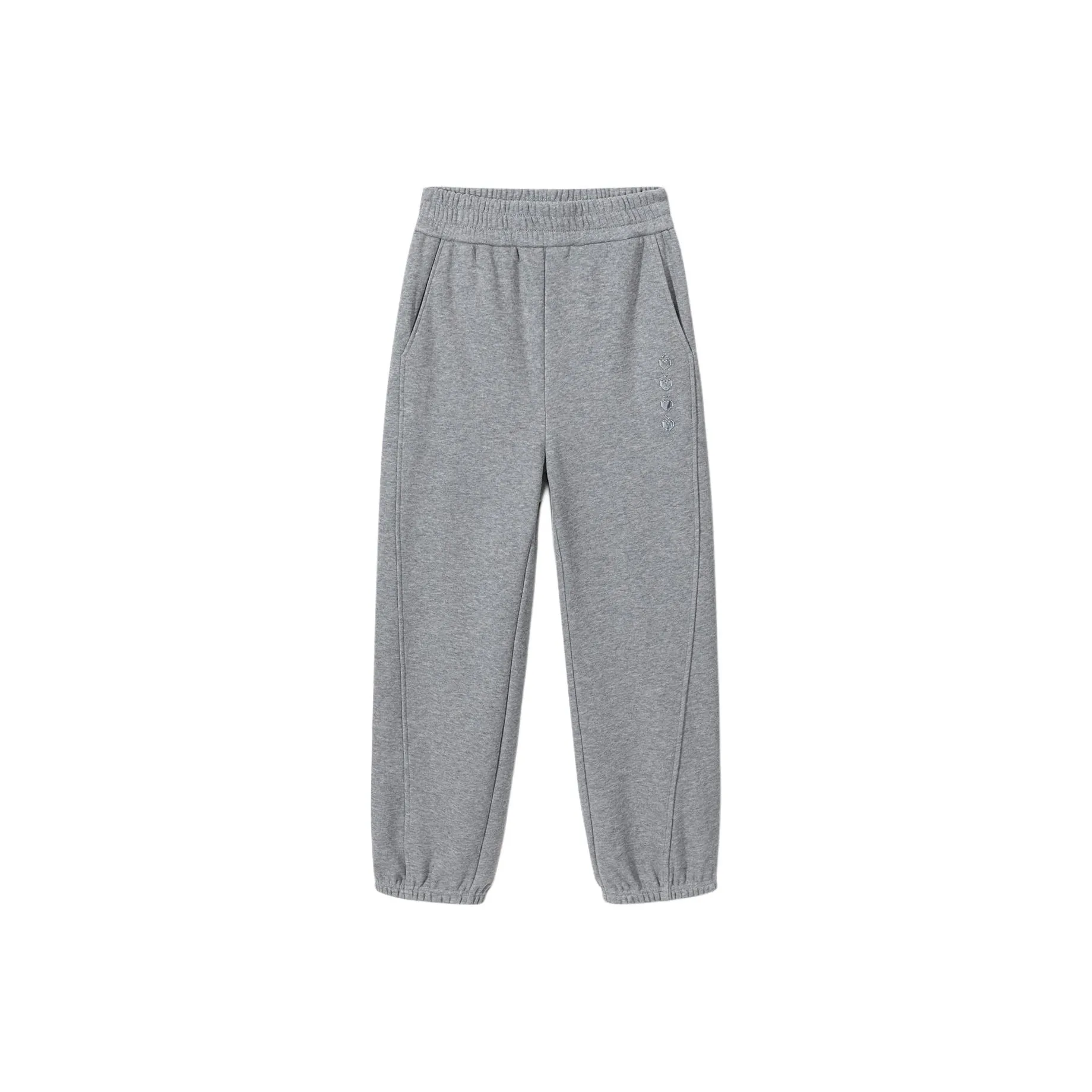 EICHITOO Вязаные тренировочные штаны женские светло-серые