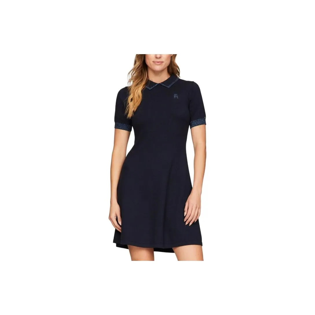 Tommy Hilfiger Короткий рукав Платье Женское Синий
