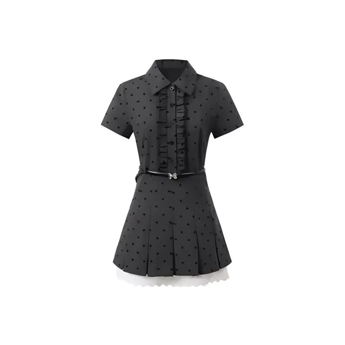 SKYA Короткий рукав Платье Женское Серое