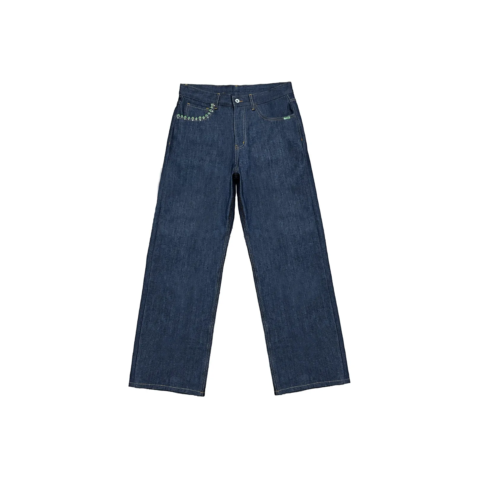 WANNA LAB Индиго Деним Унисекс Джинсы