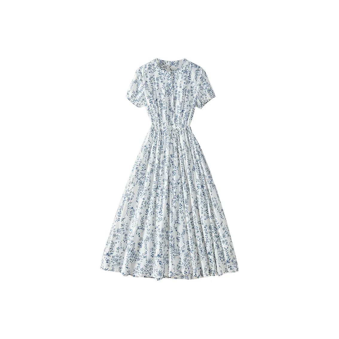 Cypress House Короткий рукав Платье Женское С цветочным узором