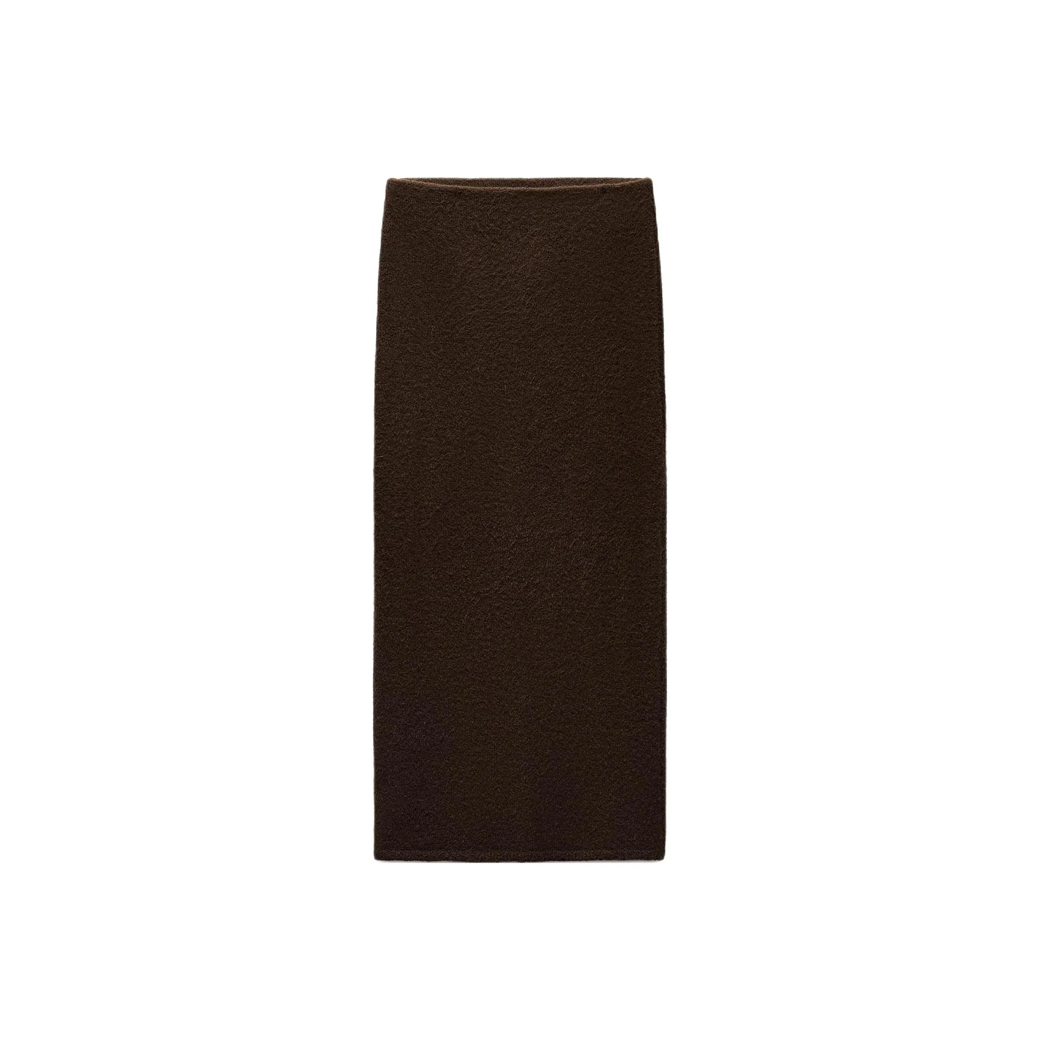 ZARA Knit Long Skirts Women's Dark Khaki