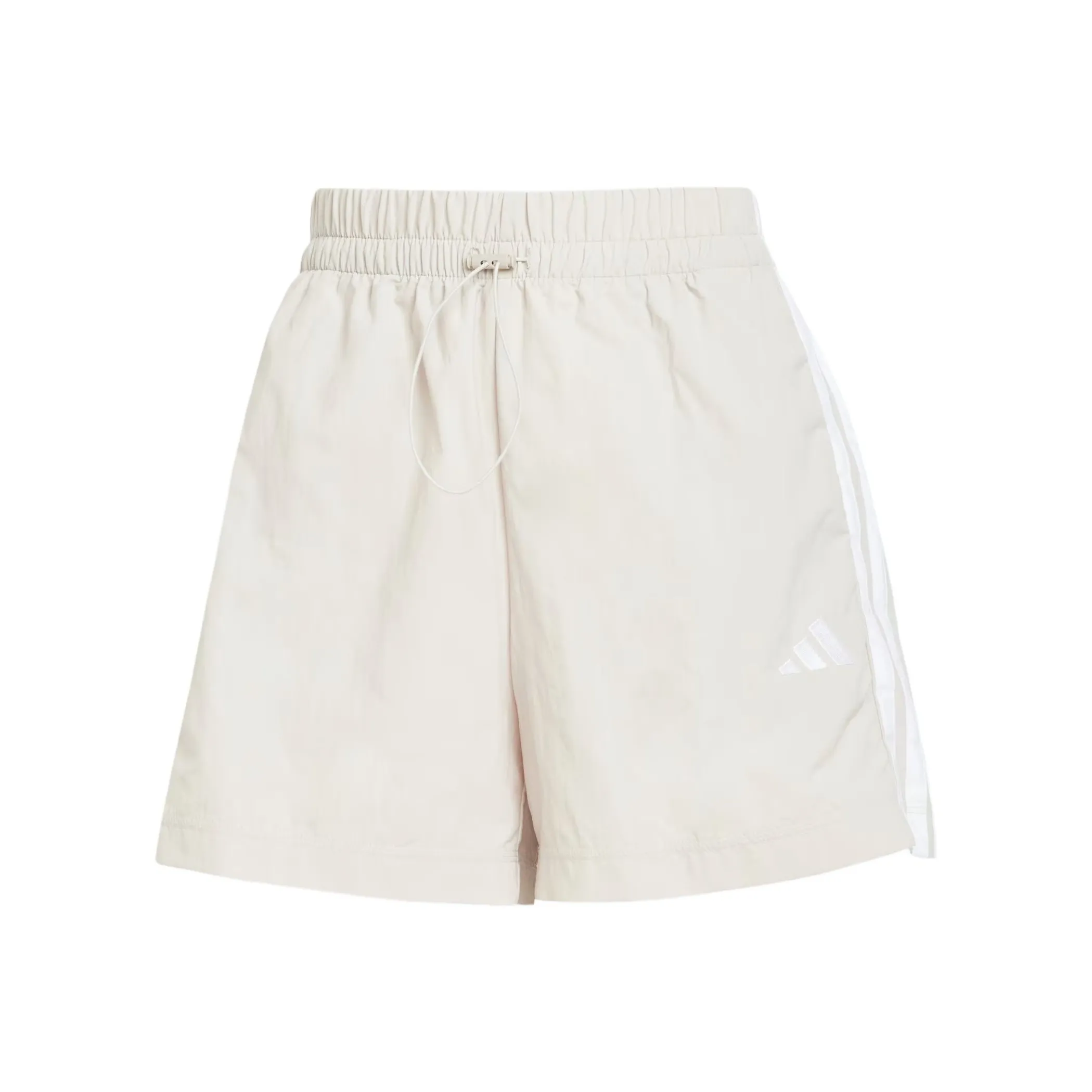 Adidas ESSENTIALS3 Stripes Повседневные шорты Женские Бежевый Белый