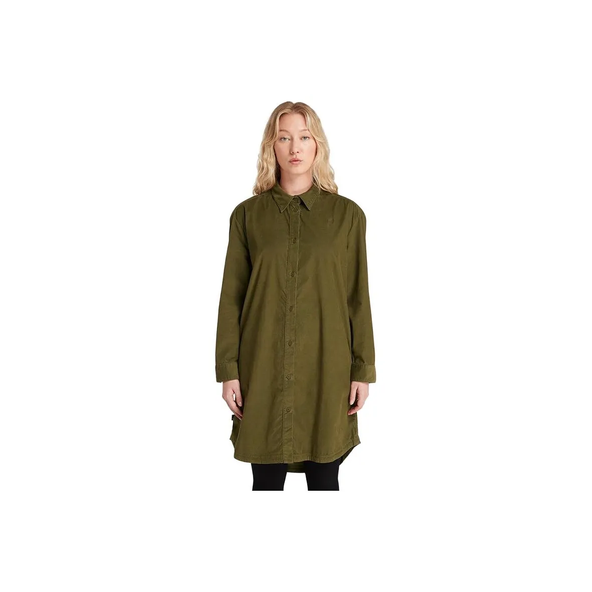 Timberland Long Sleeved Dress Women's Dark Olive Green