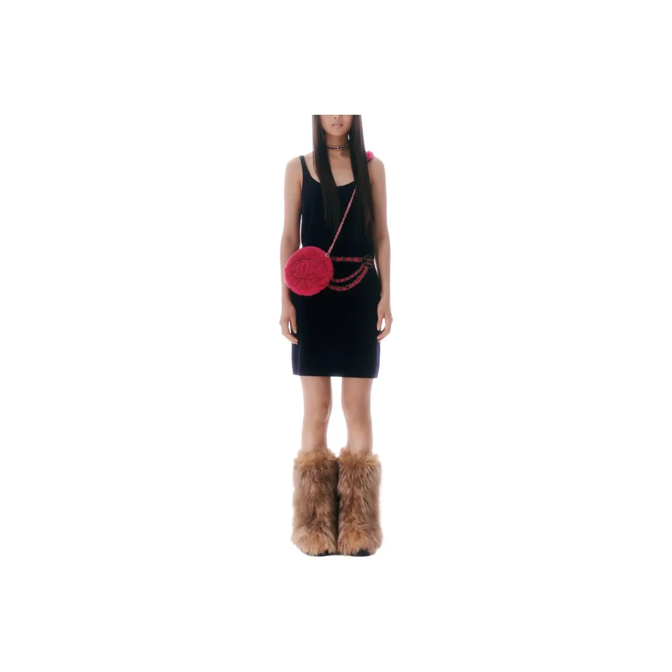 CHANEL Sleeveless Dresses Women's Marine Blue
