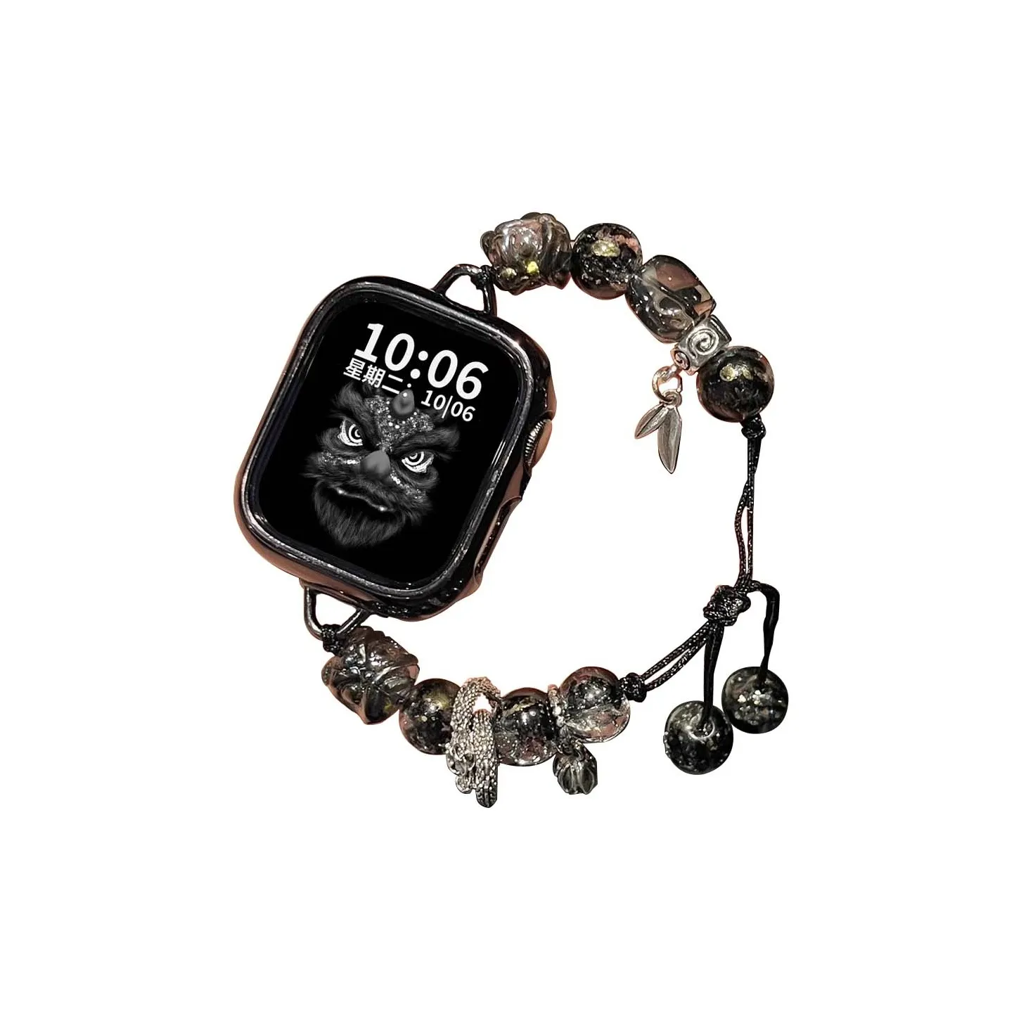 Часы Mr. Strap Полоска Apple Совместимость 160mm~200mm Бусины Плетеный материал