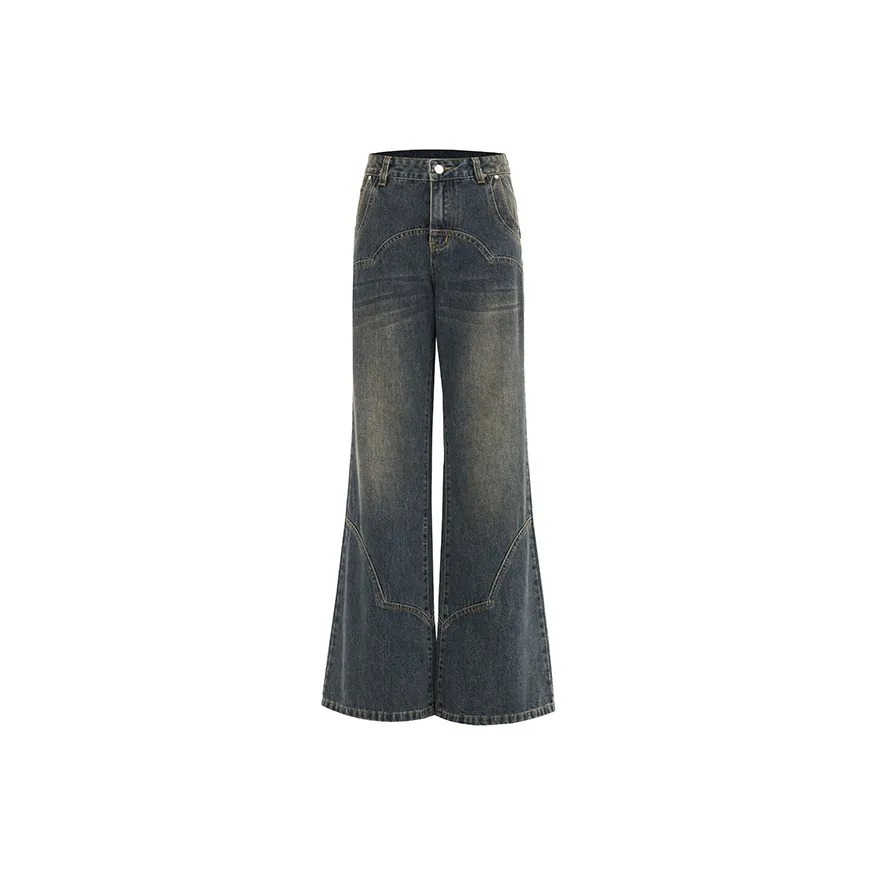 Wen Shan Bootcut Jeans Women's Cement Gray