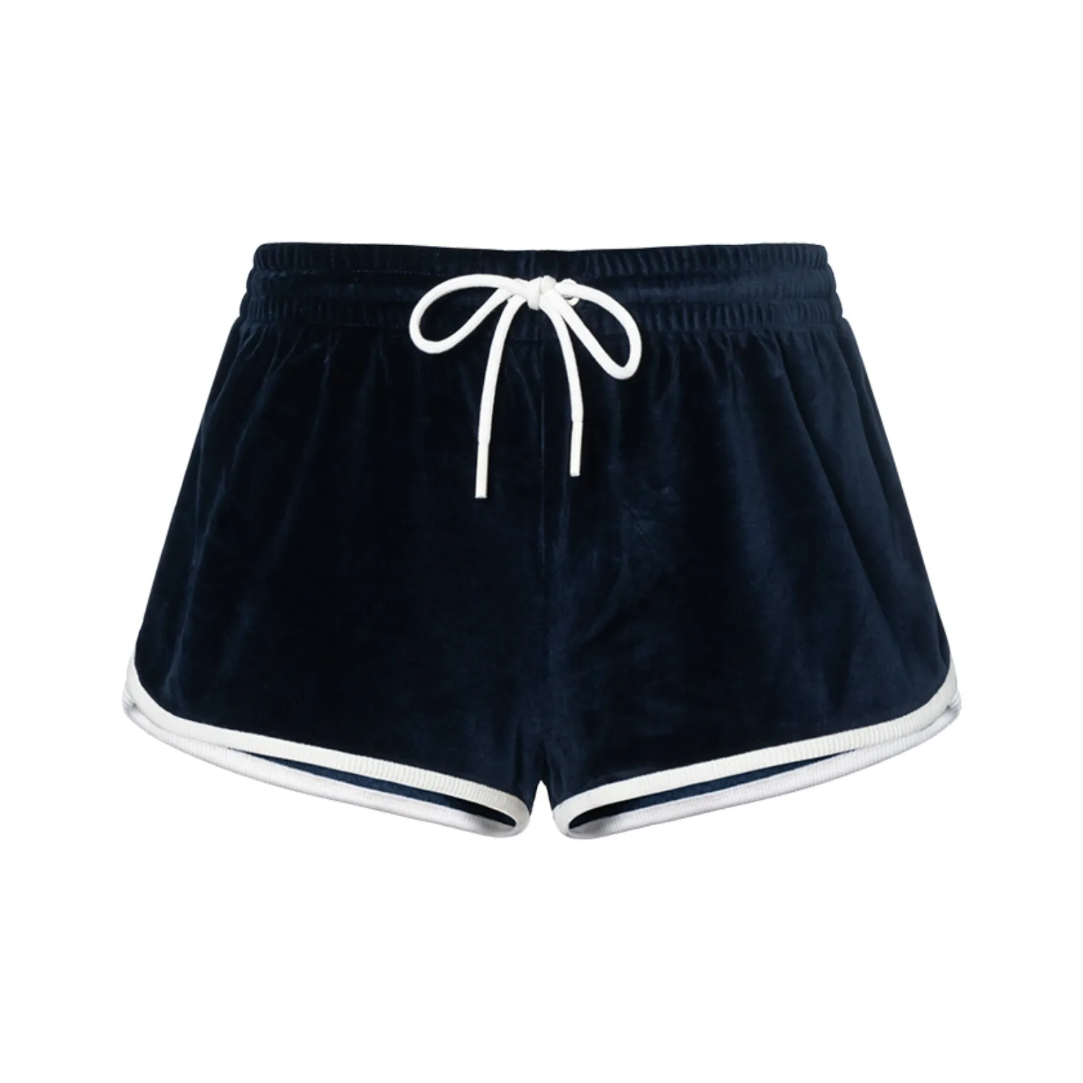 CELINE Triomphe Mini Shorts In Velvet Jersey