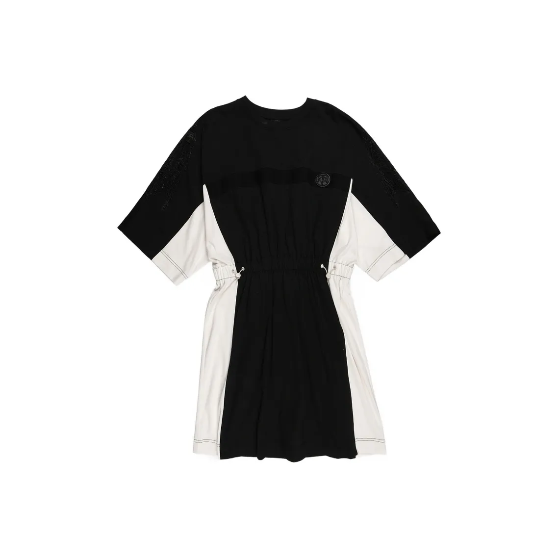 TCH Short Sleeved Dresses Women's Black With White Logo