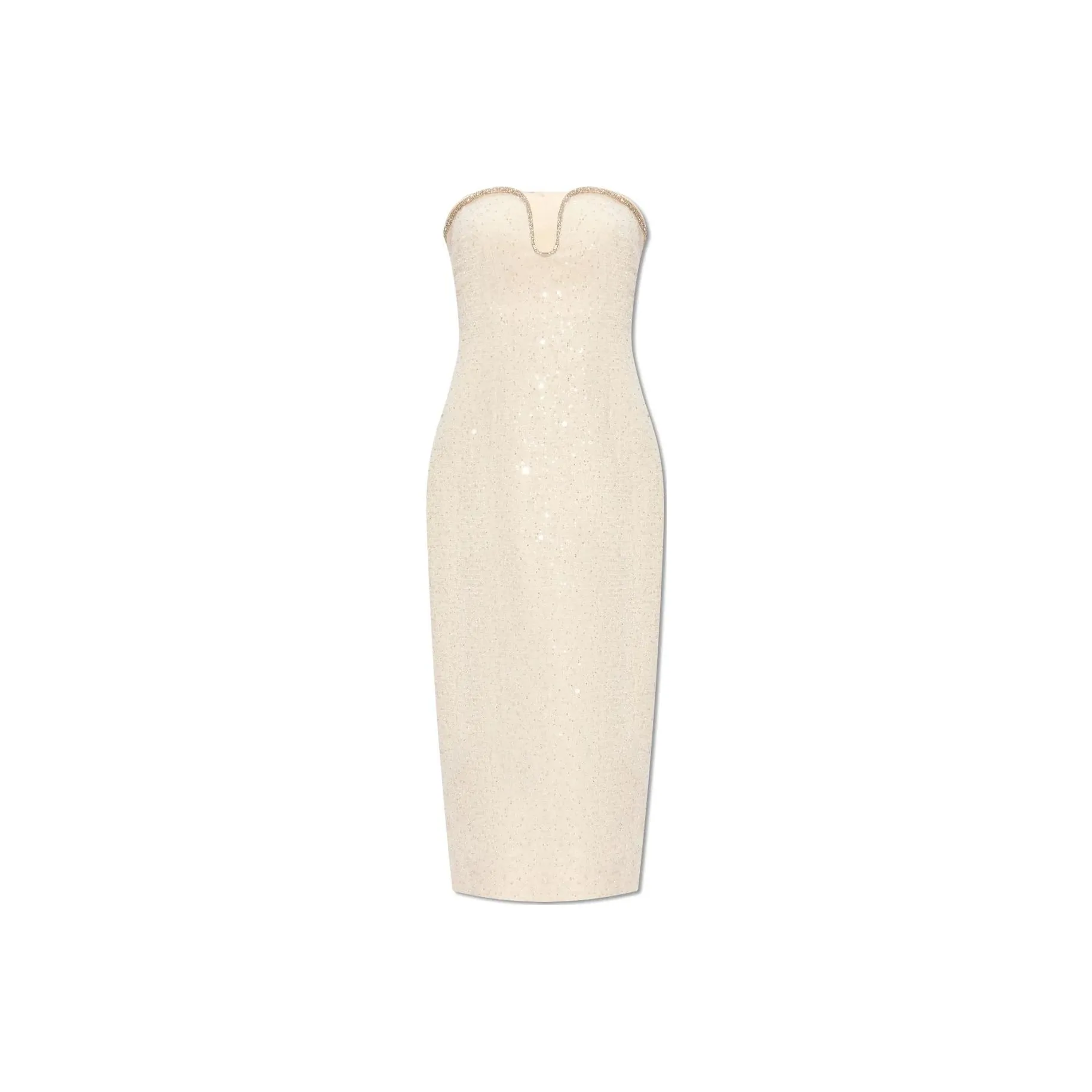 Self portrait Strapless Sequinned Midi Dress