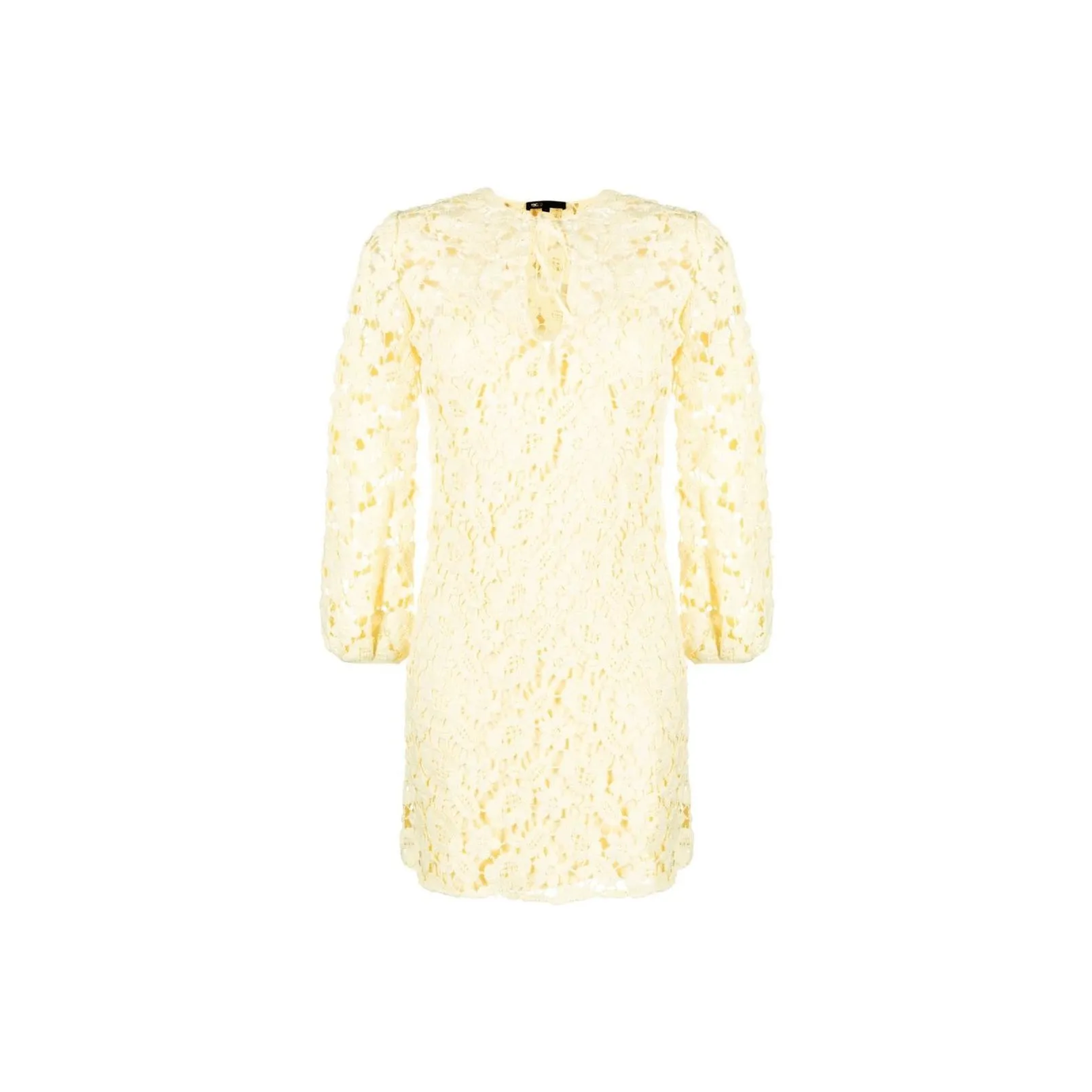 Maje Светло-желтое Женское Длинное Платье с Рукавами