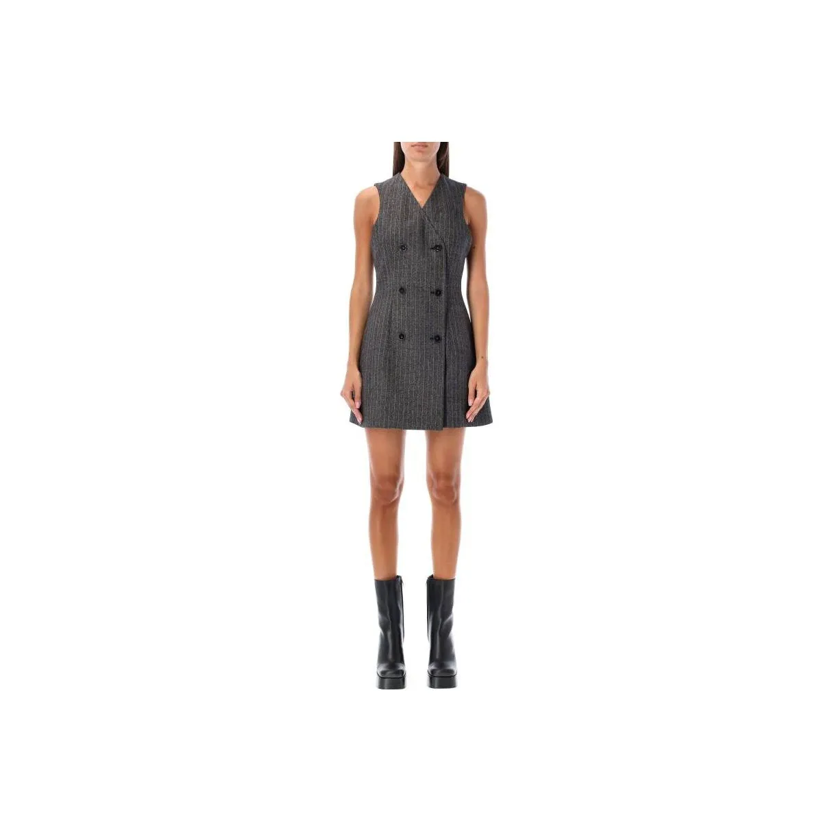 Stella McCartney Sleeveless Dresses Women's Gray