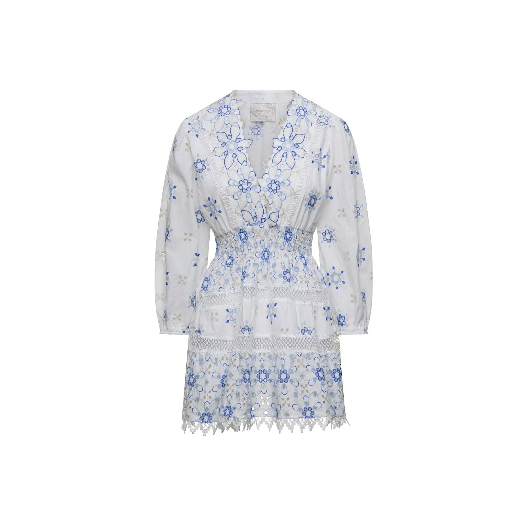 Temptation Positano Mini Dress With V Neckline