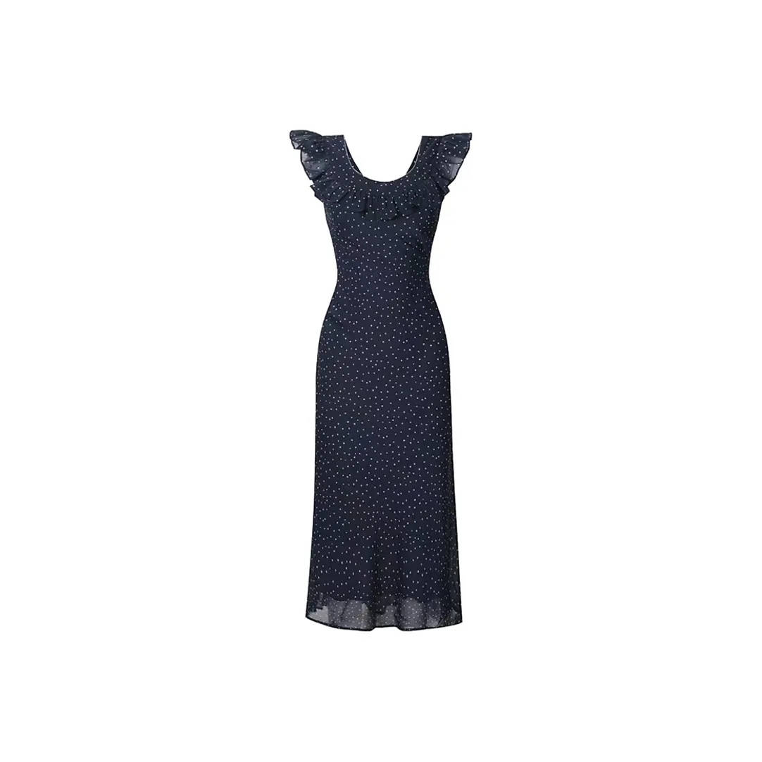 PAIN OR PLEASURE Short Sleeved Dress Women's Blue