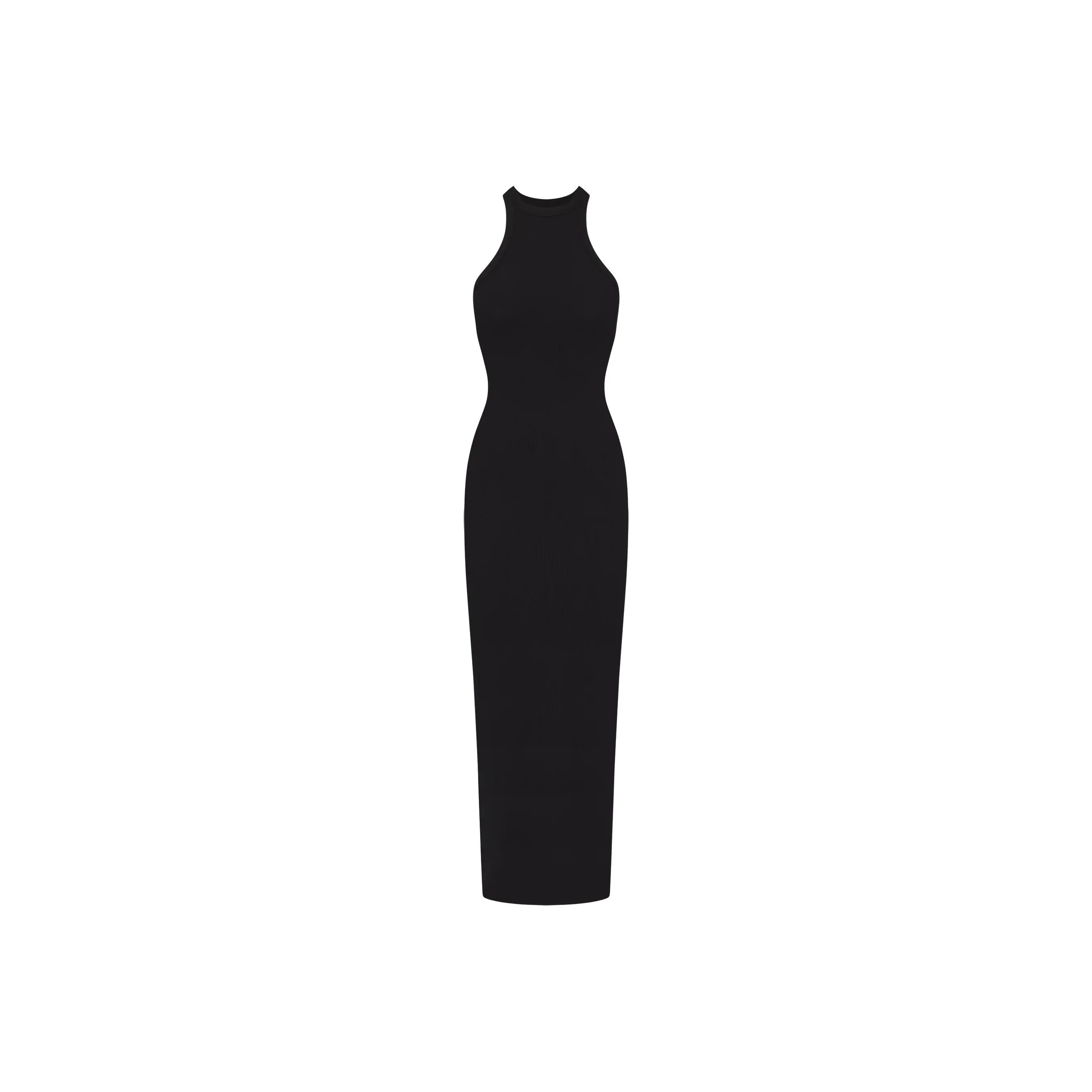 SKIMS SOFT LOUNGE LONG TANK DRESS Sleeveless Dress Women's ONYX/Onyx