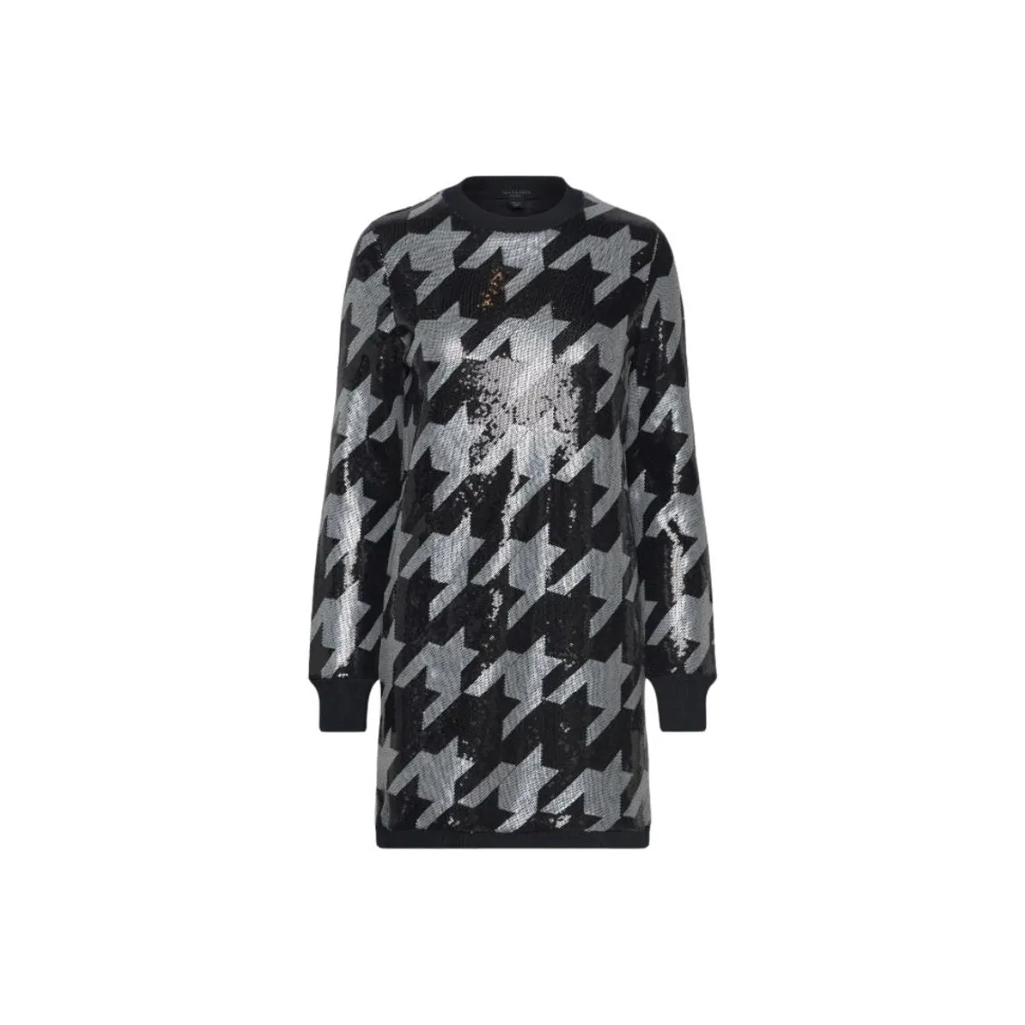 ALLSAINTS Long Sleeved Dress Women's Black White