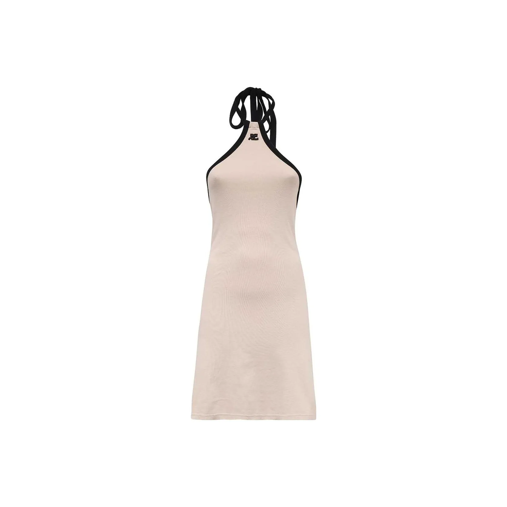 COURREGES Mini Dry Logo embroidered Minidress