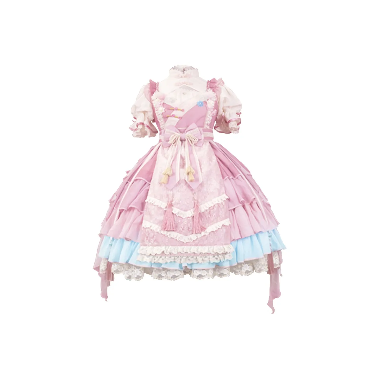 Leopard Kitten Лолита Платье Женское Розовое