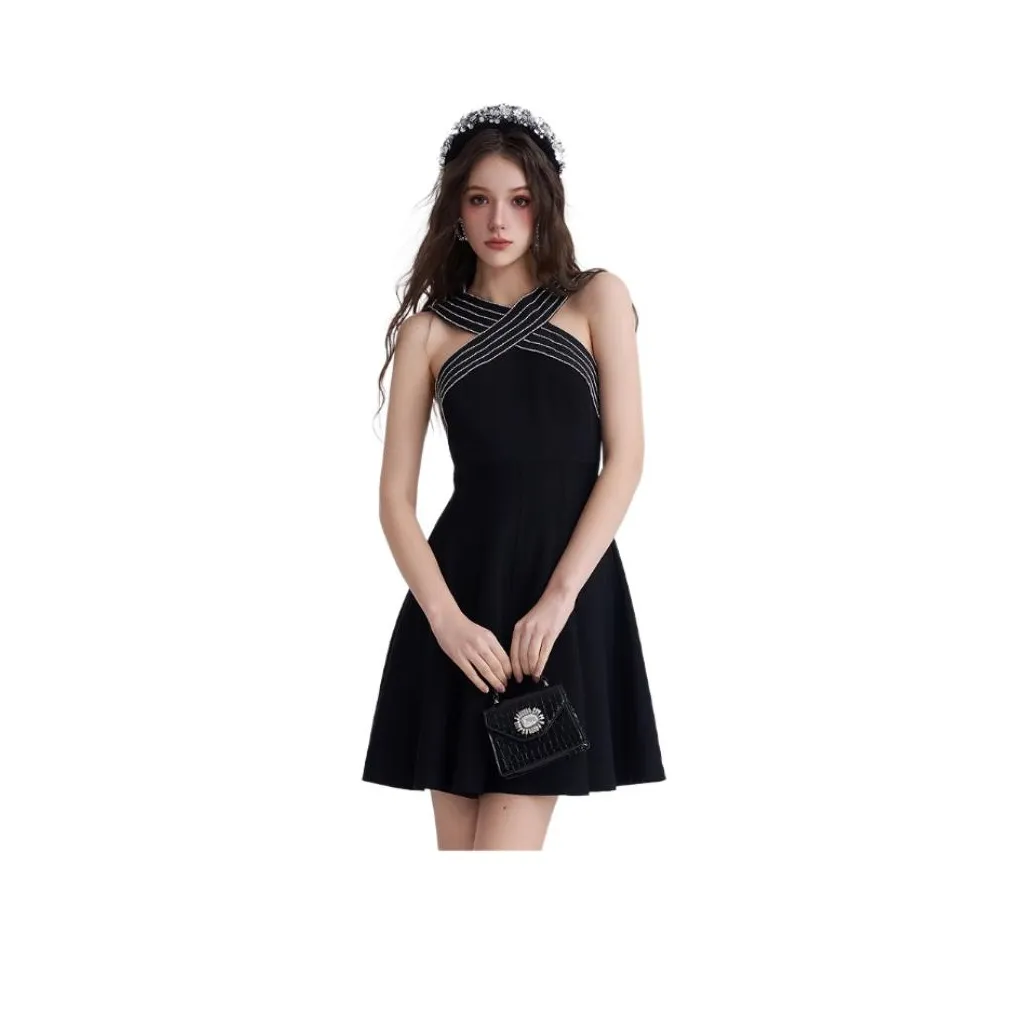 JORYAweekend SS24 Sleeveless Dress Women's Black JORYAweekend SS24 Без рукавов Платье Женское Черное