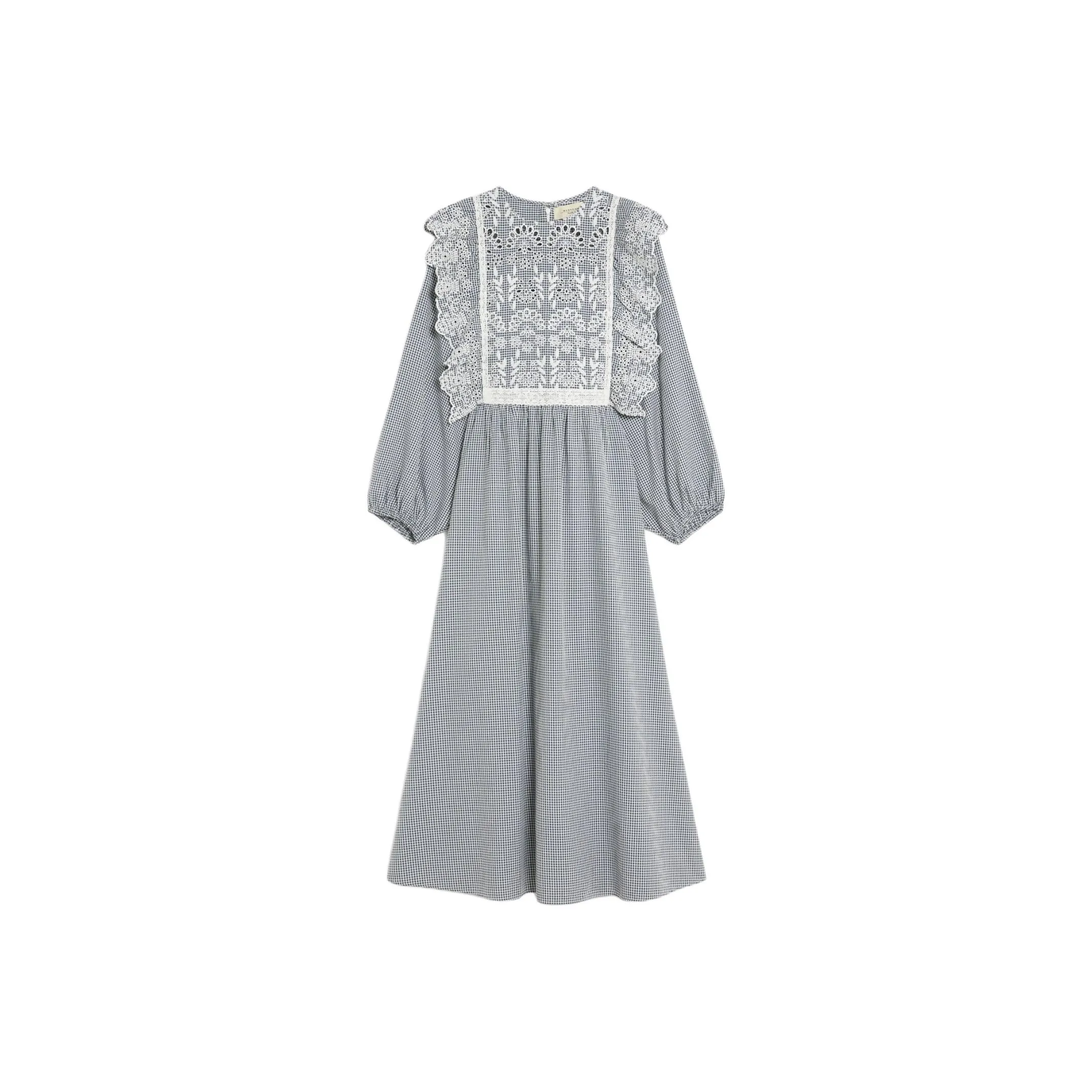 WEEKEND MaxMara Длинное платье с длинными рукавами женское синее