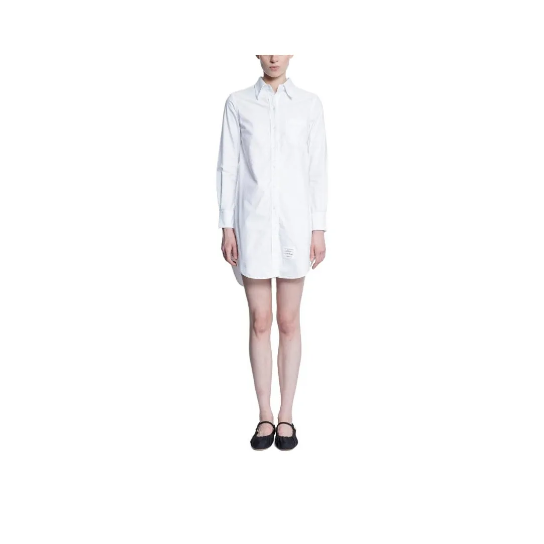 THOM BROWNE Long-Sleeved Dresses Women's White