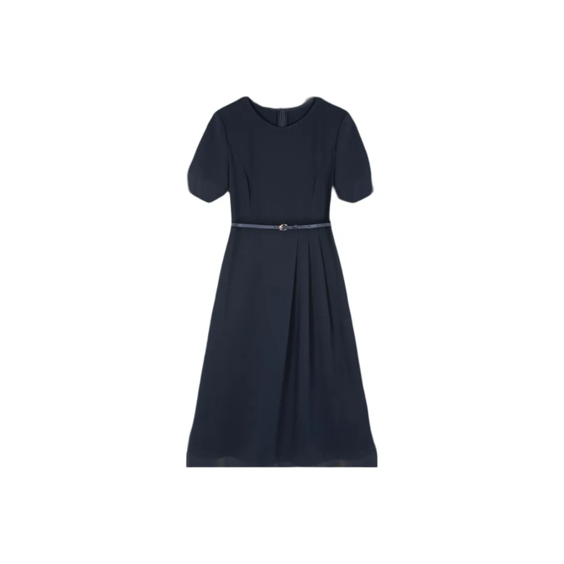 Mo Han Yi Mei Short Sleeved Dresses Women's Navy Blue