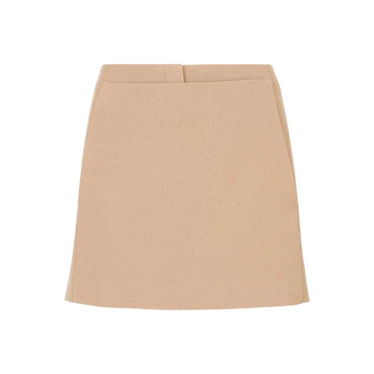 FENDI Mini Skirt Effect Straight Cut Shorts