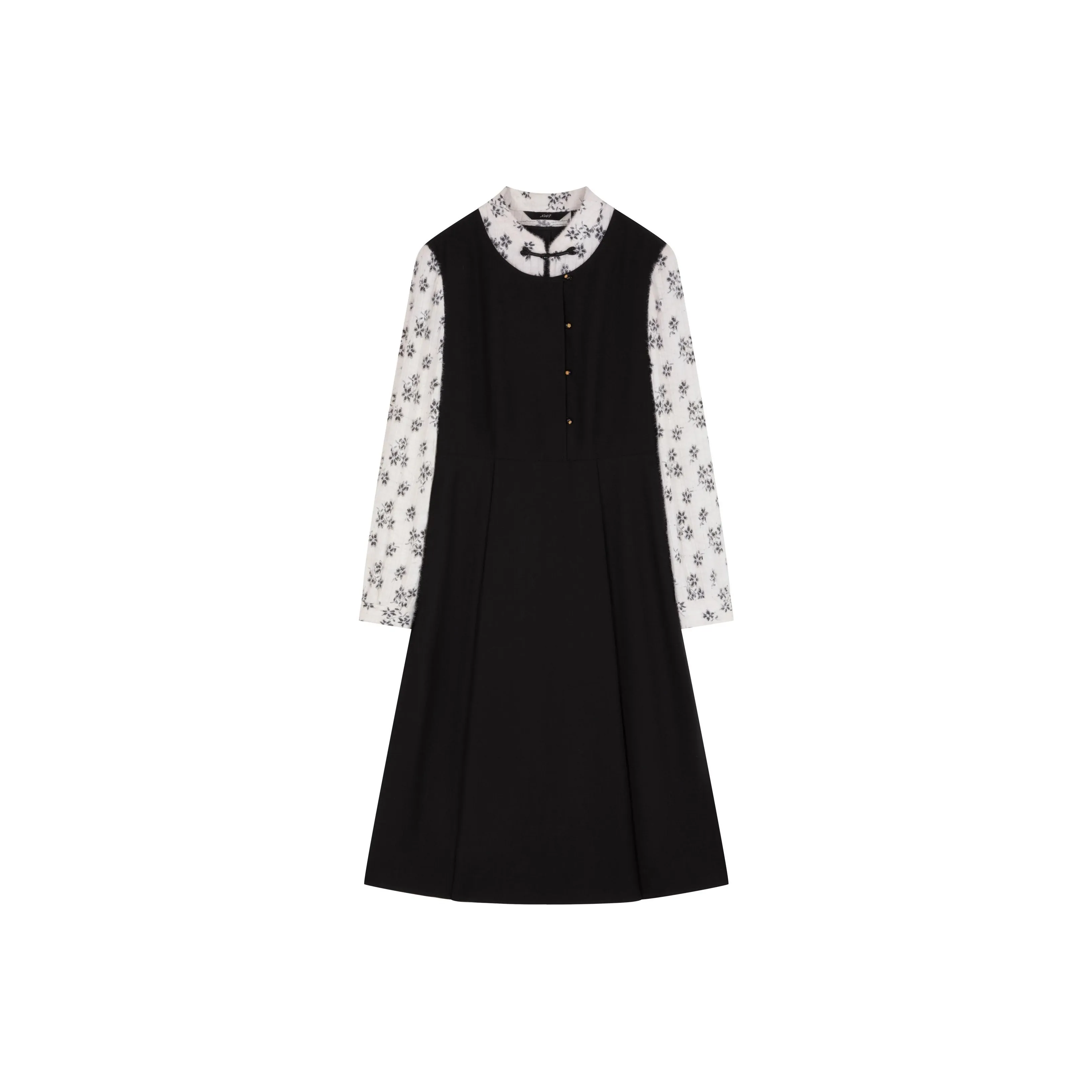 XWI Long Sleeved Dresses Women's Black & White