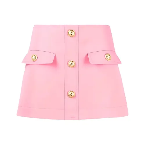 BALMAIN Розовые Женские Повседневные Короткие Юбки
