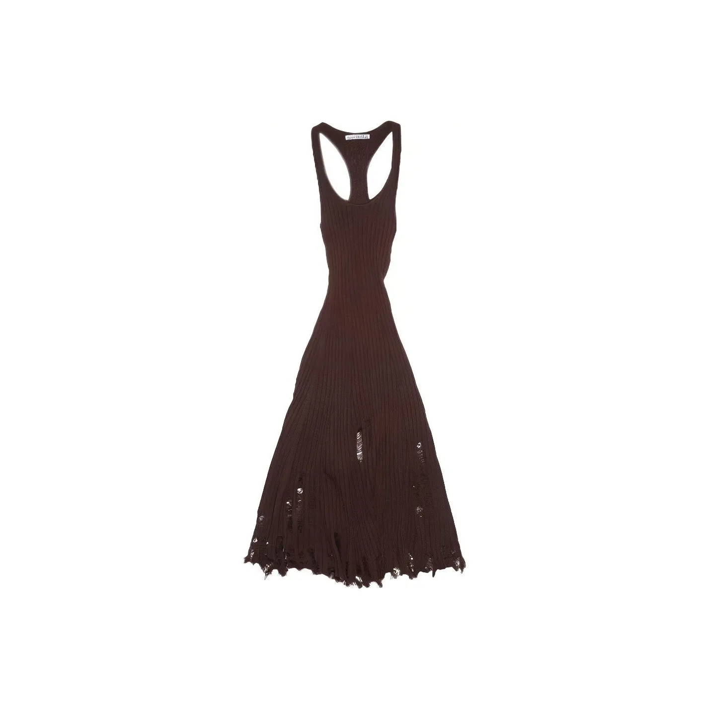 ACNE STUDIOS Темно-кофейные Женские Платья без рукавов