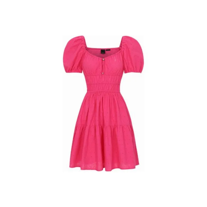 PINKO Короткий рукав Платье Женское Розовое