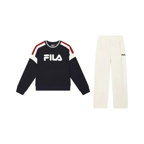 FILA ORIGINALE Одежда Наборы Герой Blue top+Fresh белый Брюки Женские Повседневные костюмы
