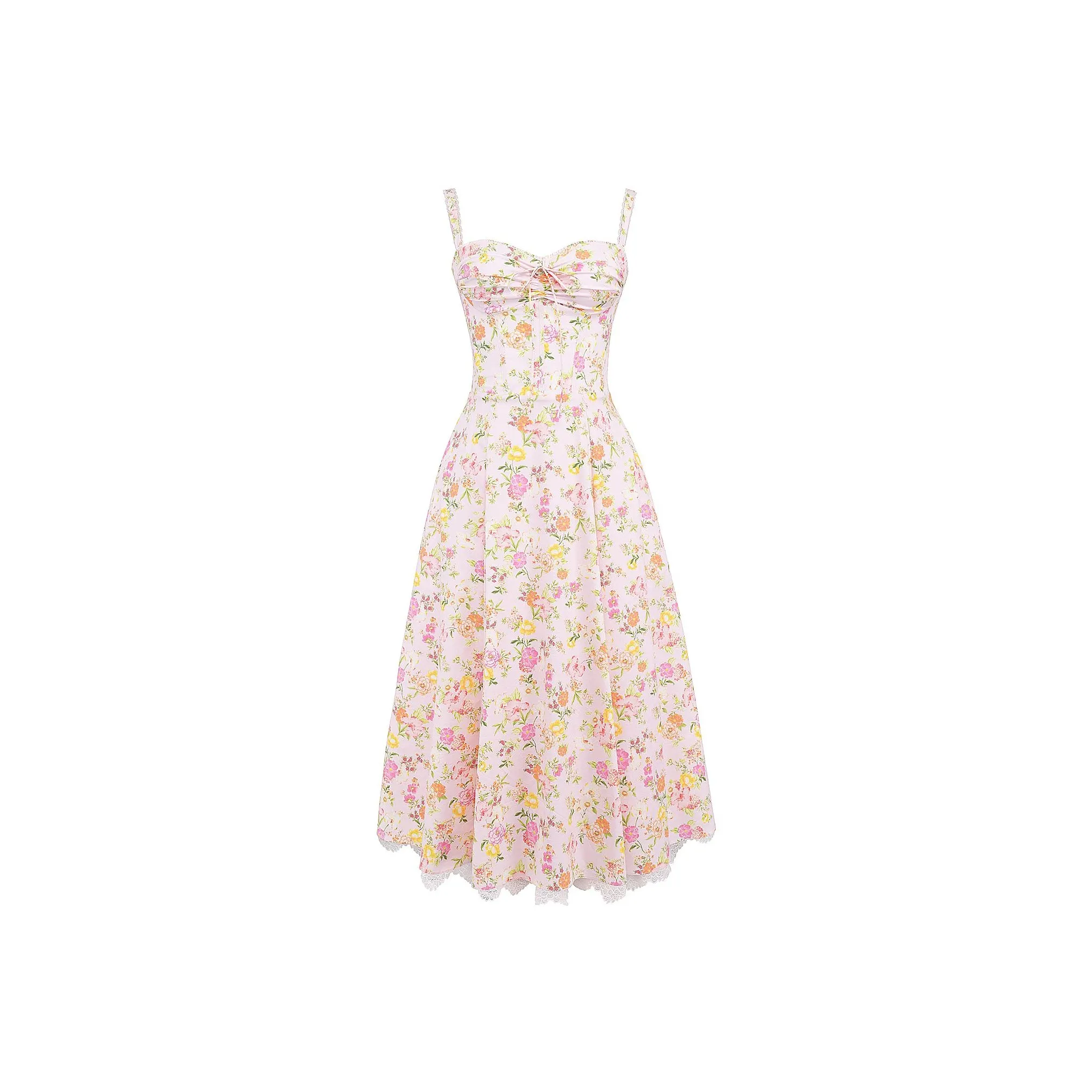 HOUSE OF CB ROSALEE Slip Dress Women's Pink Meadow