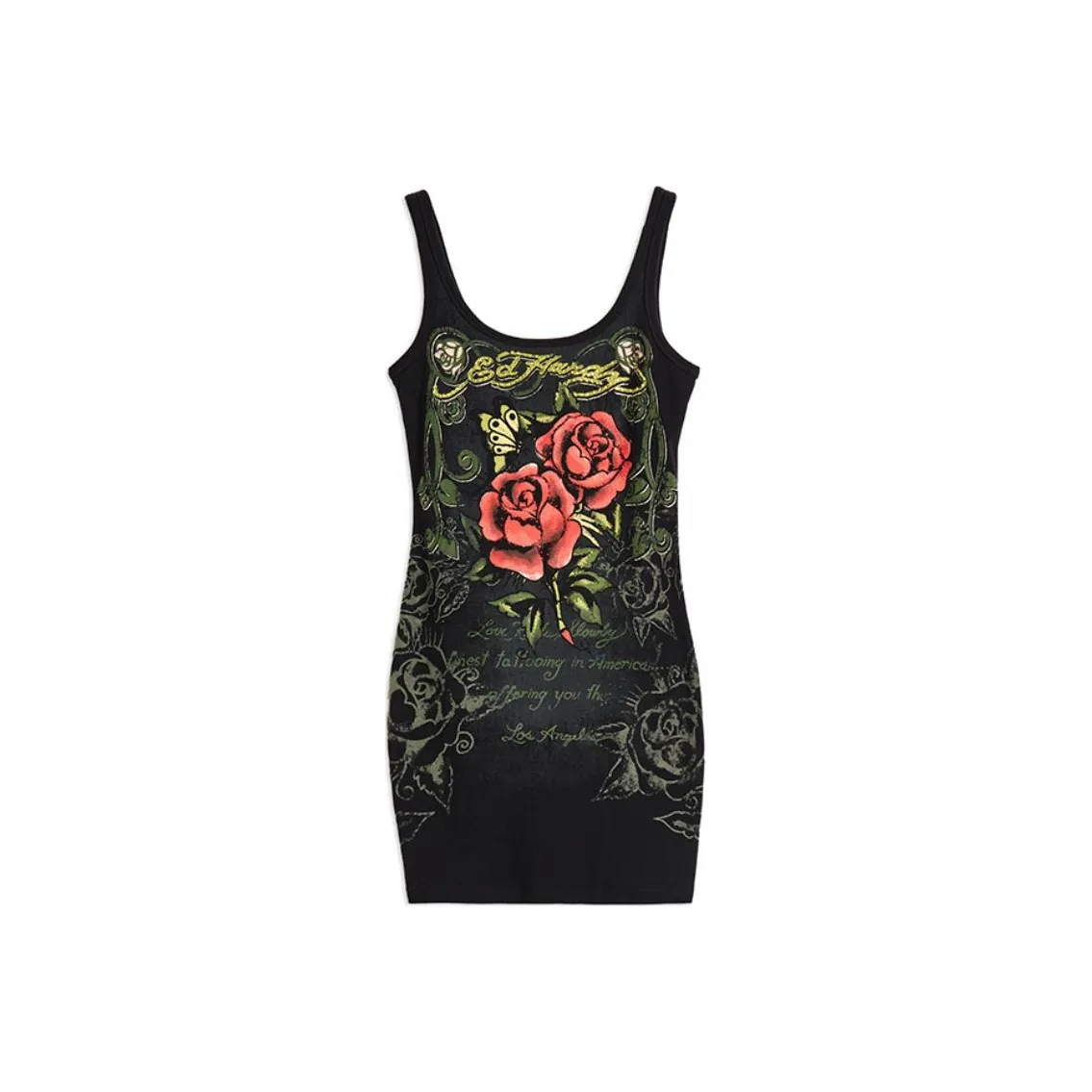 Ed Hardy SS24 Юбка Платье Женское Черное