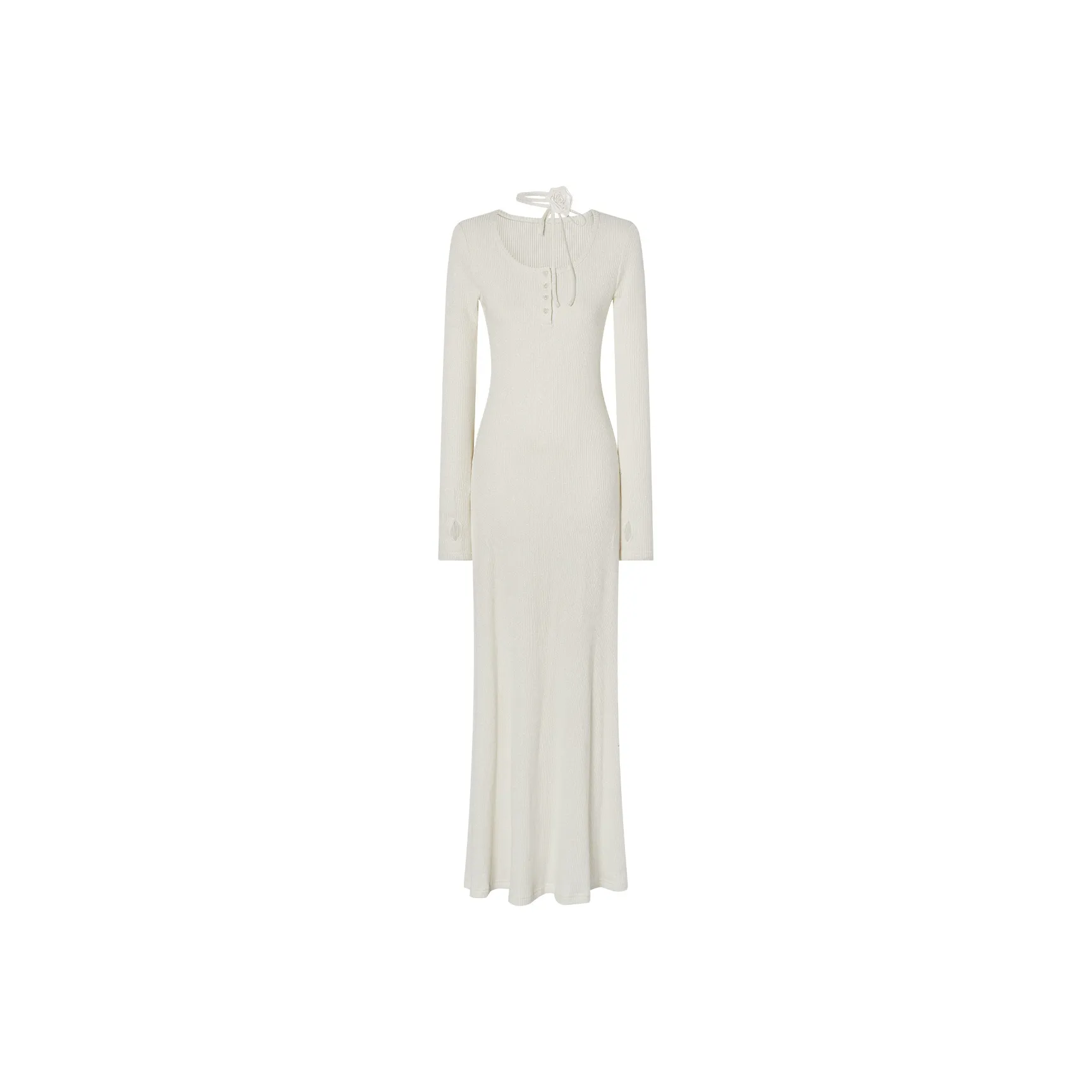 I'M ONE Длинный рукав Платье Утягивающая Вязаная юбка Женская