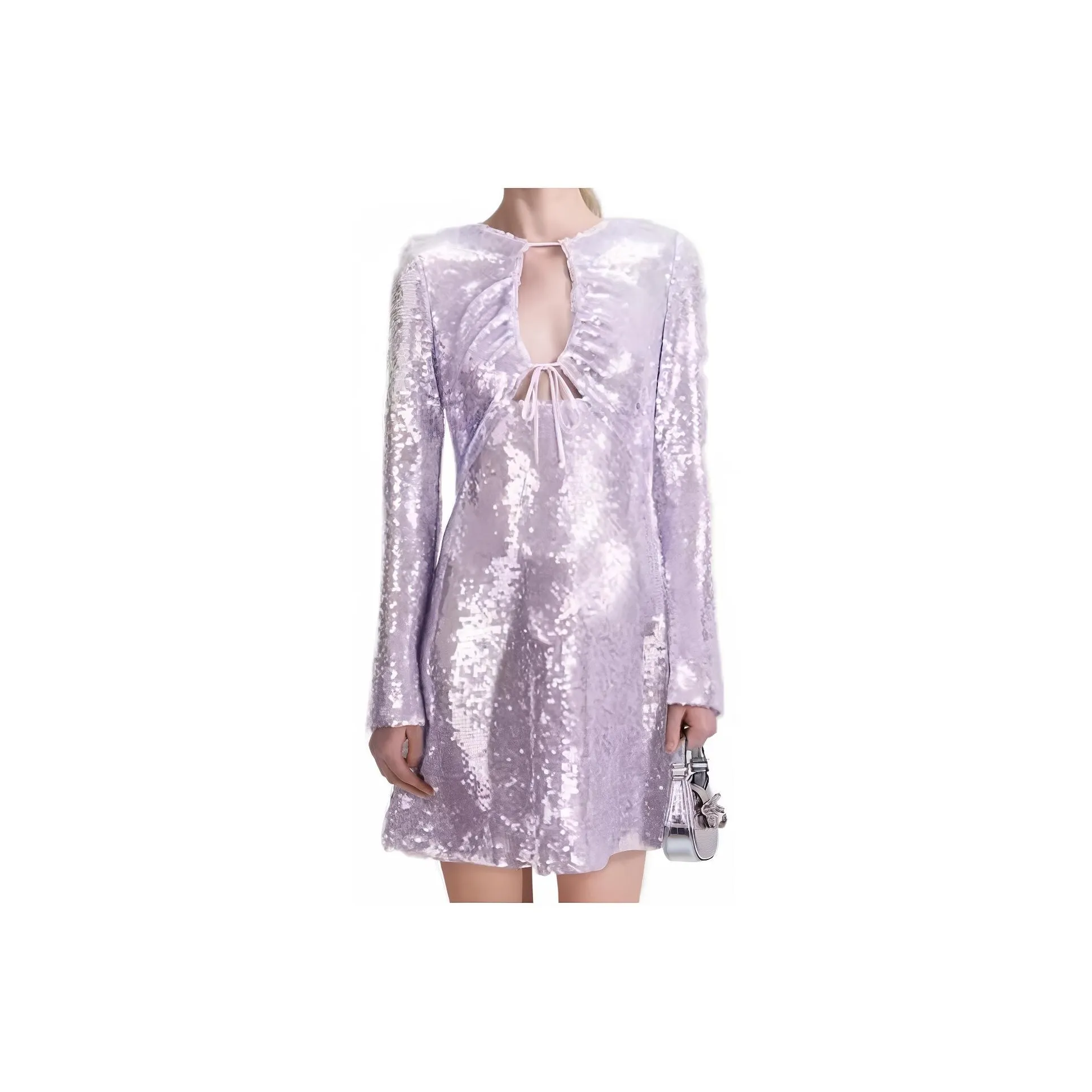 Self portrait Long Sleeved Dress Women's Lilac