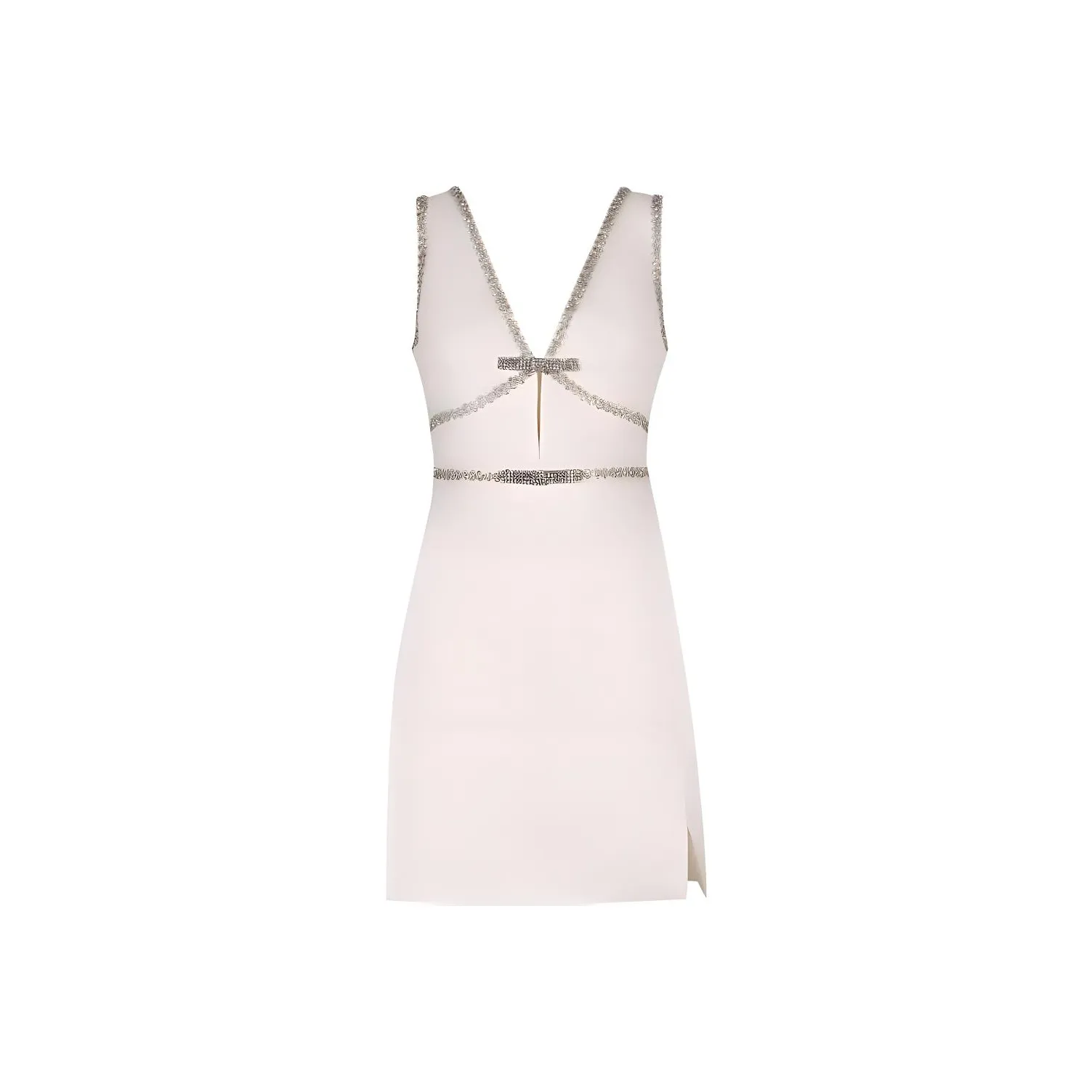 Self portrait Bonded Crepe Bow Mini Dress