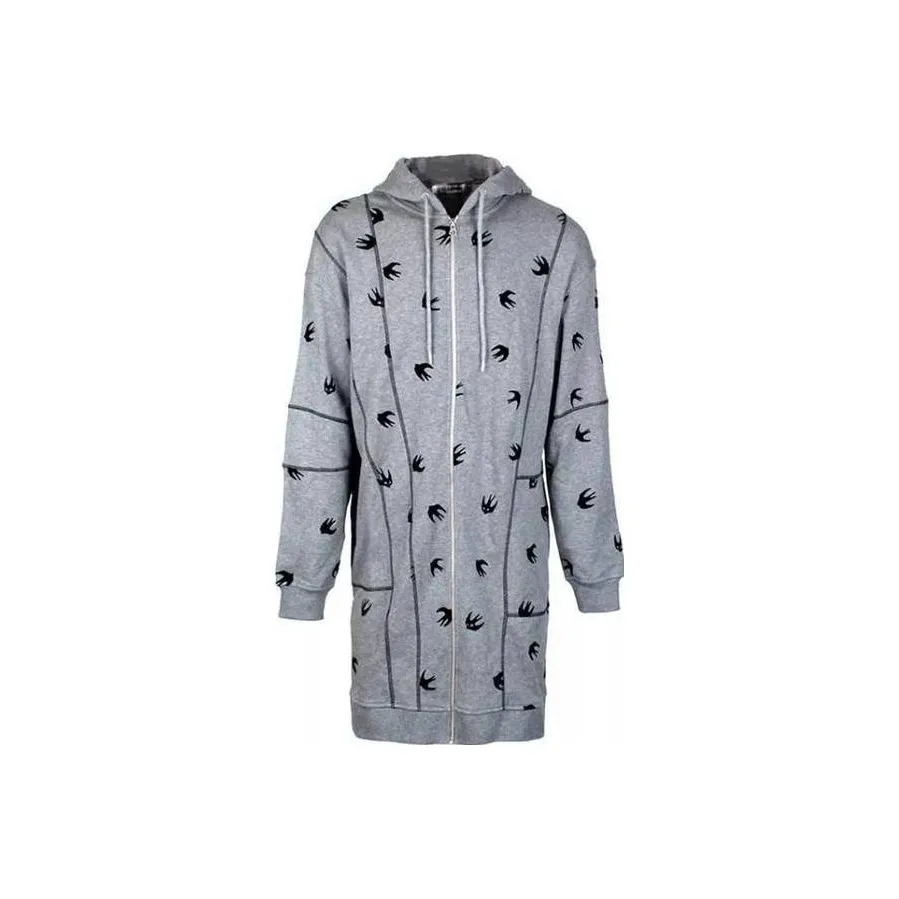 McQ Alexander McQueen Светло-серый Женские Длинные Платья с Рукавами